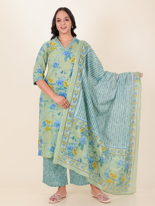 Voile Cotton Striped Dupatta