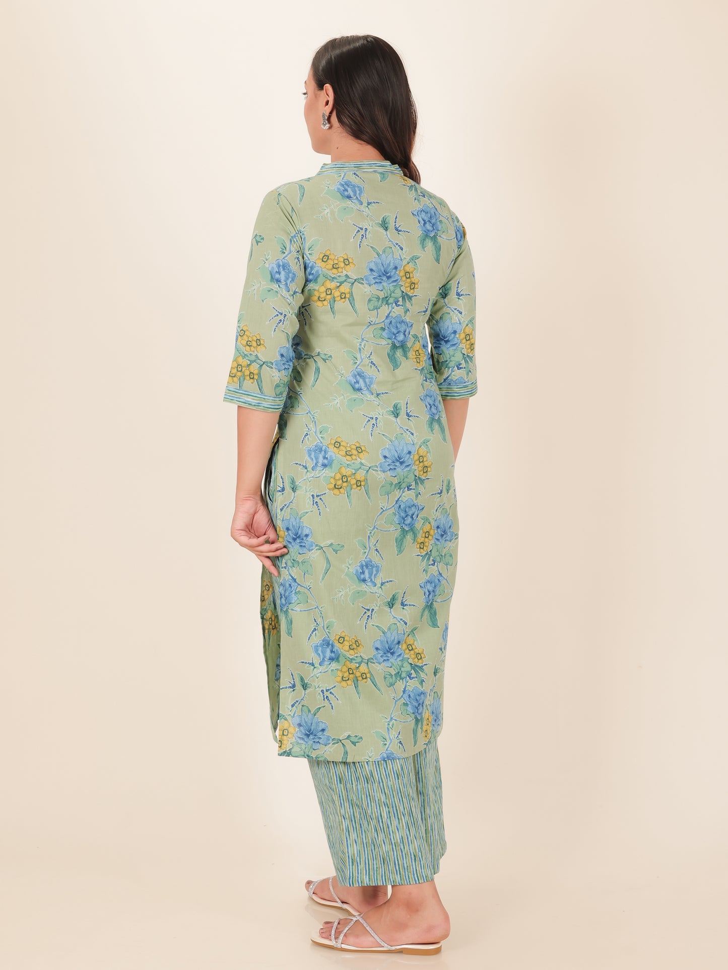 Soft Cotton Floral Kurta