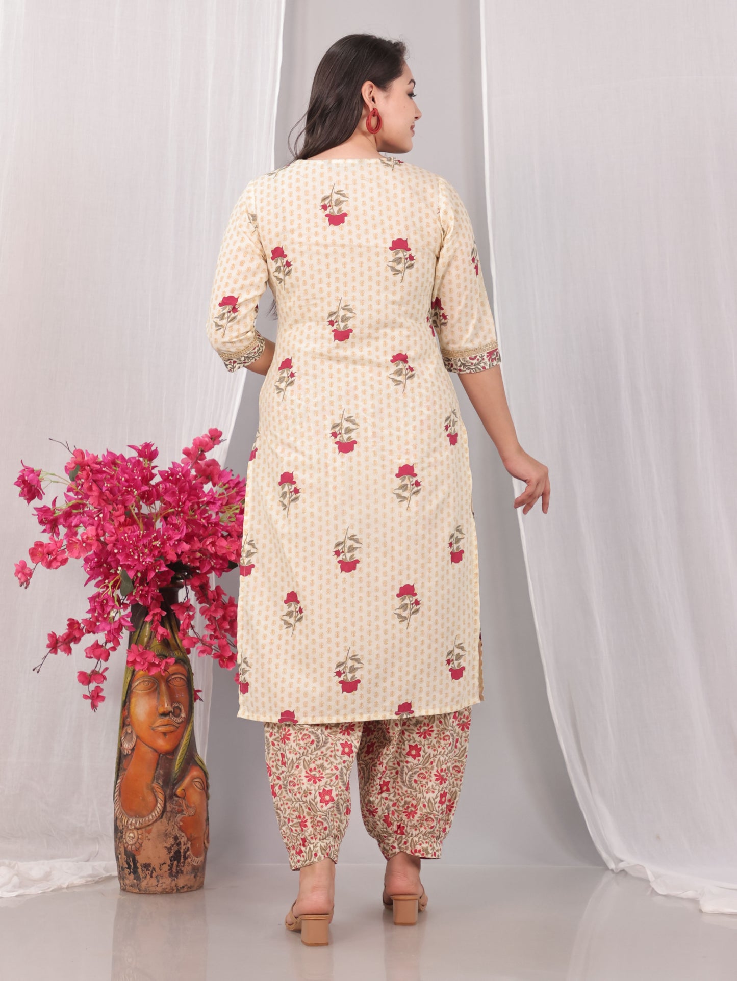 Embroidered Yellow Kurta