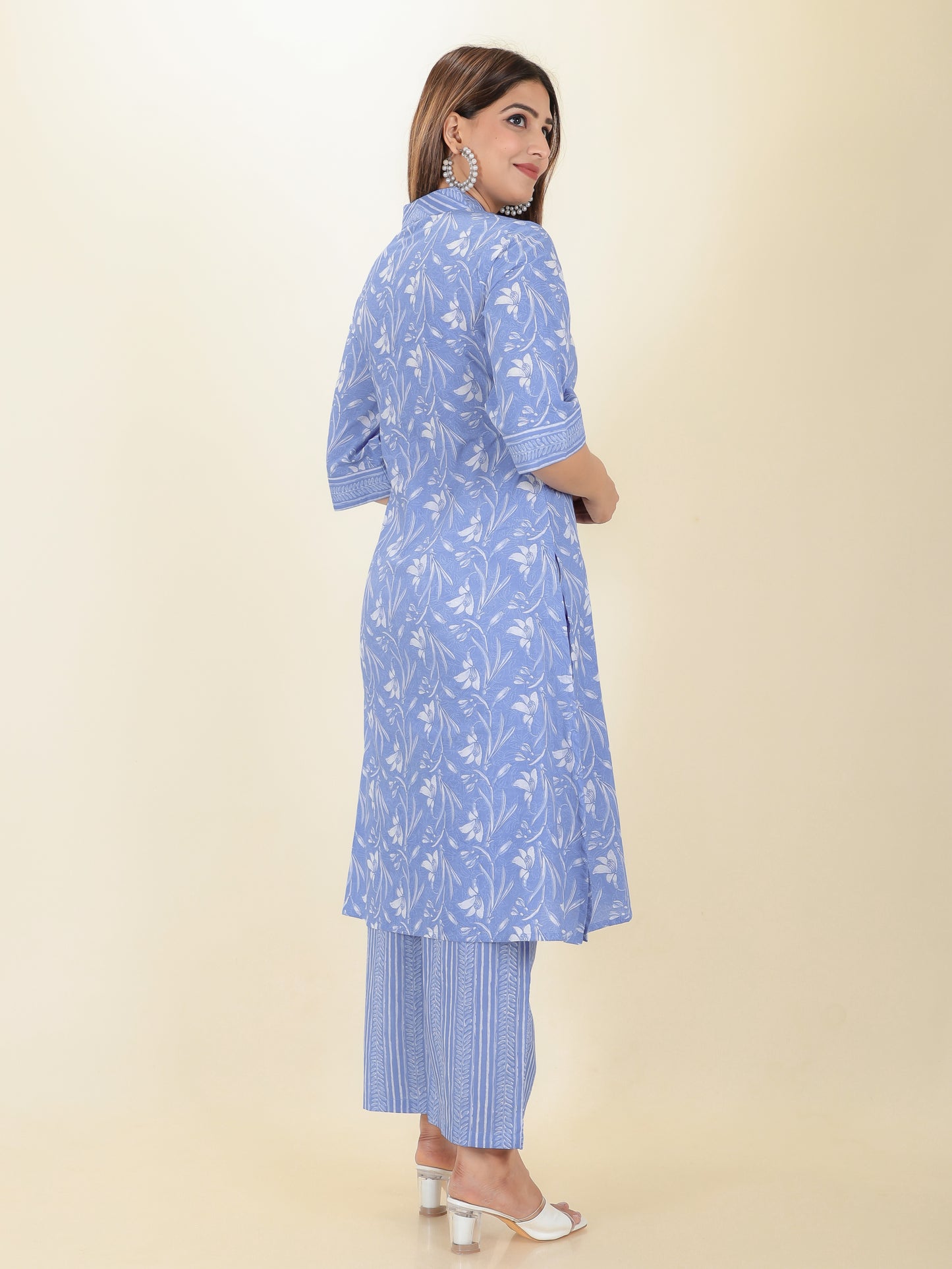 Soft Cotton Floral Kurta