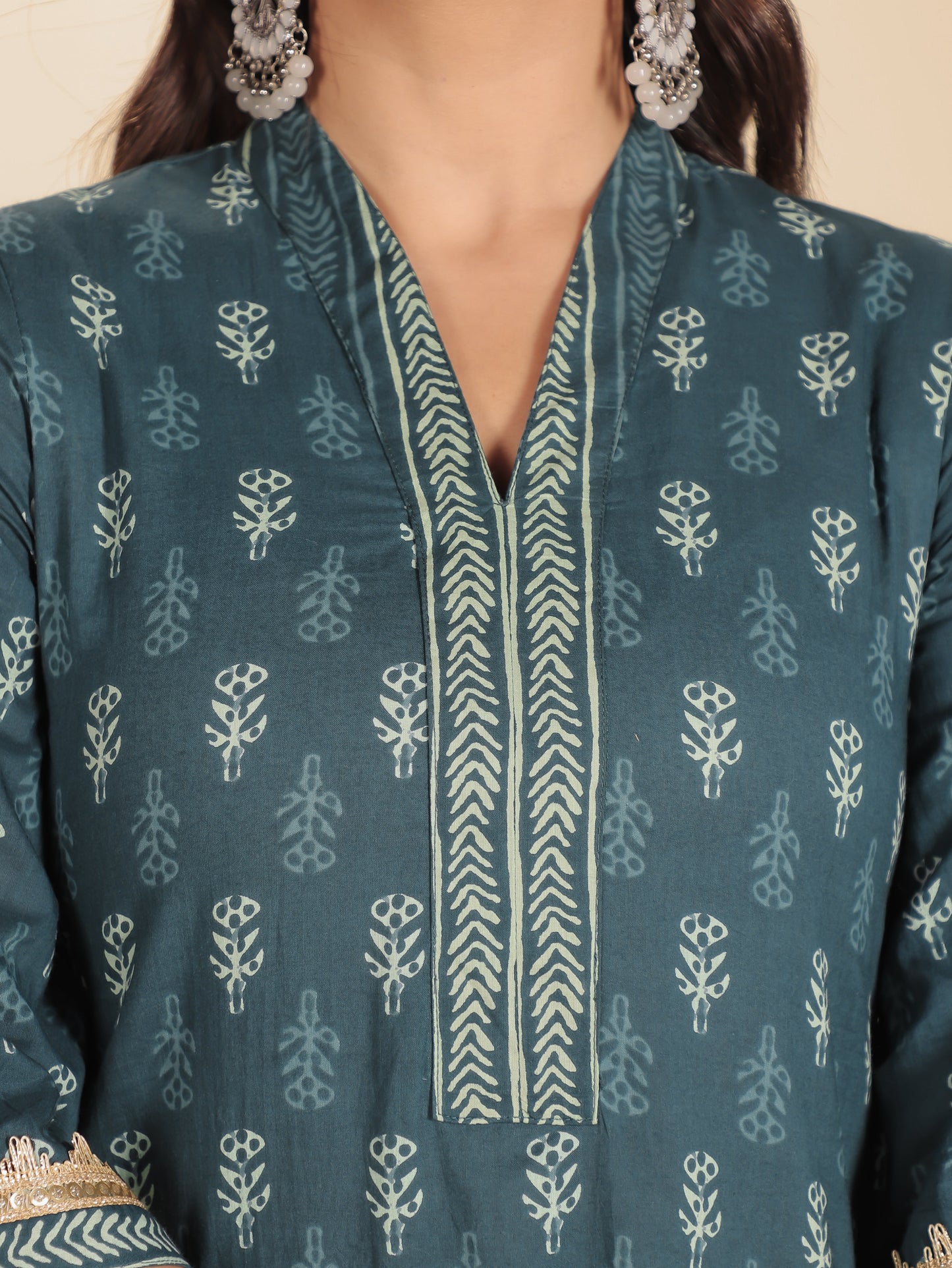 Soft Cotton Block Kurta