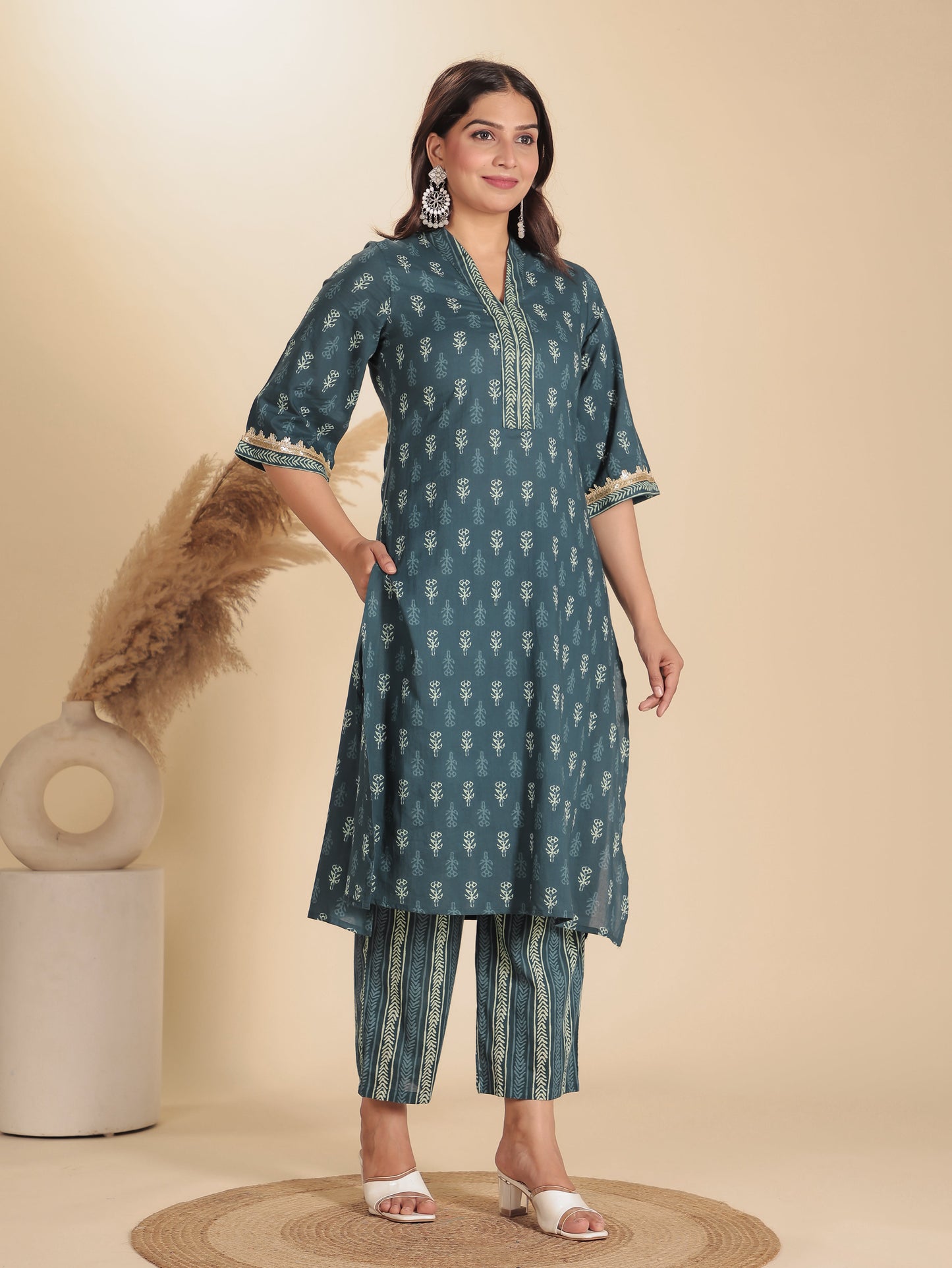 Soft Cotton Block Kurta