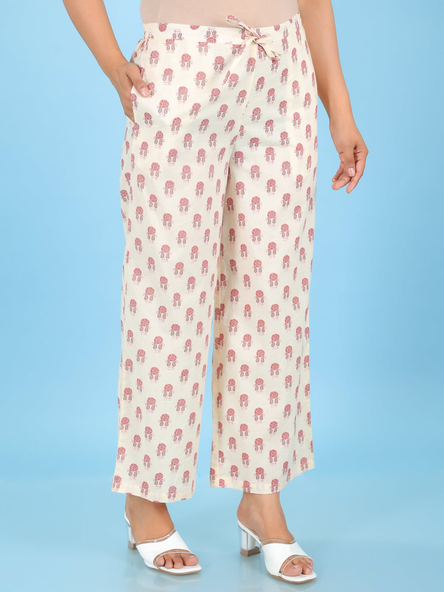 Soft Cotton Floral Palazzo