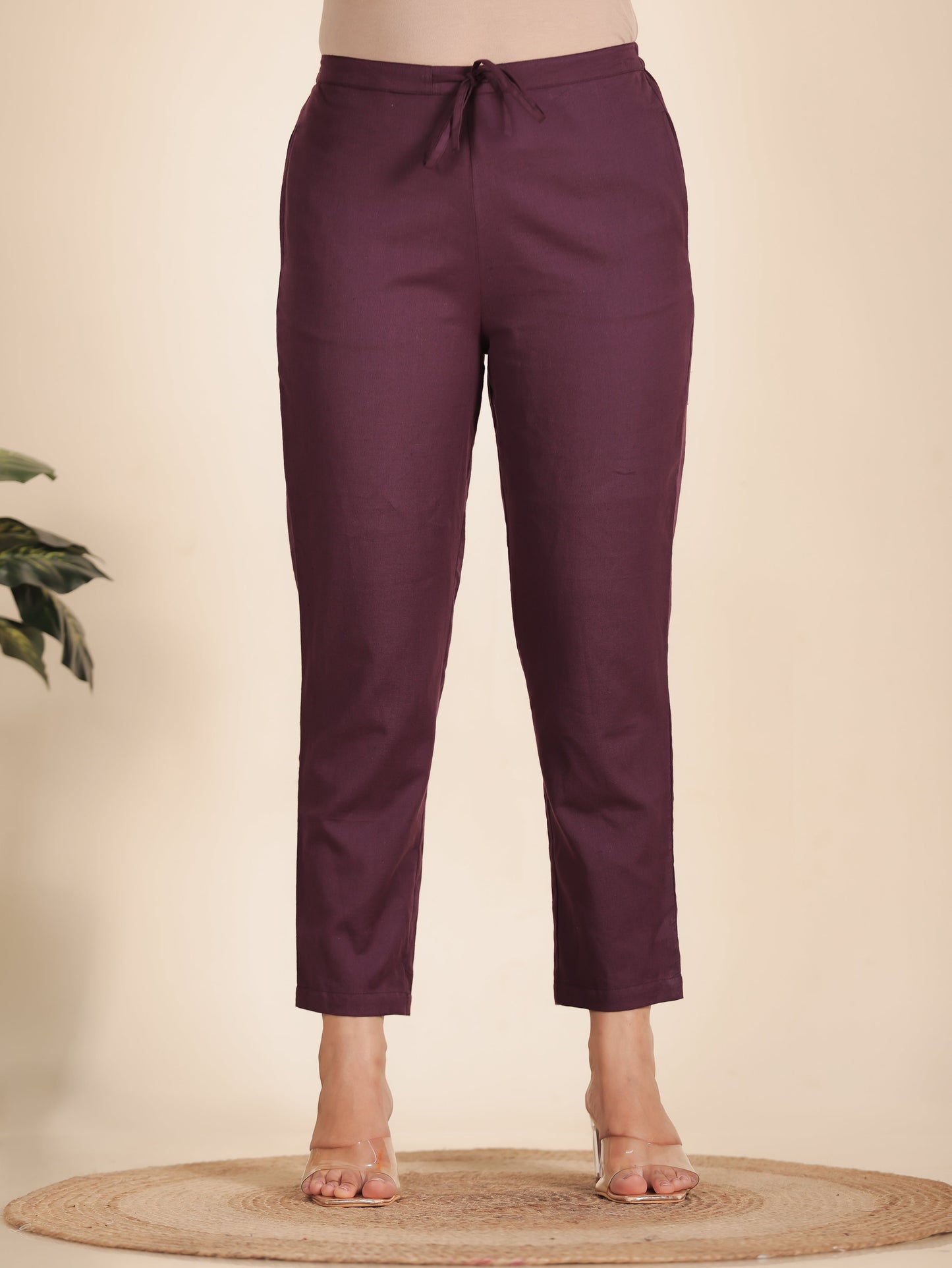 Linen Cotton Solid Pant