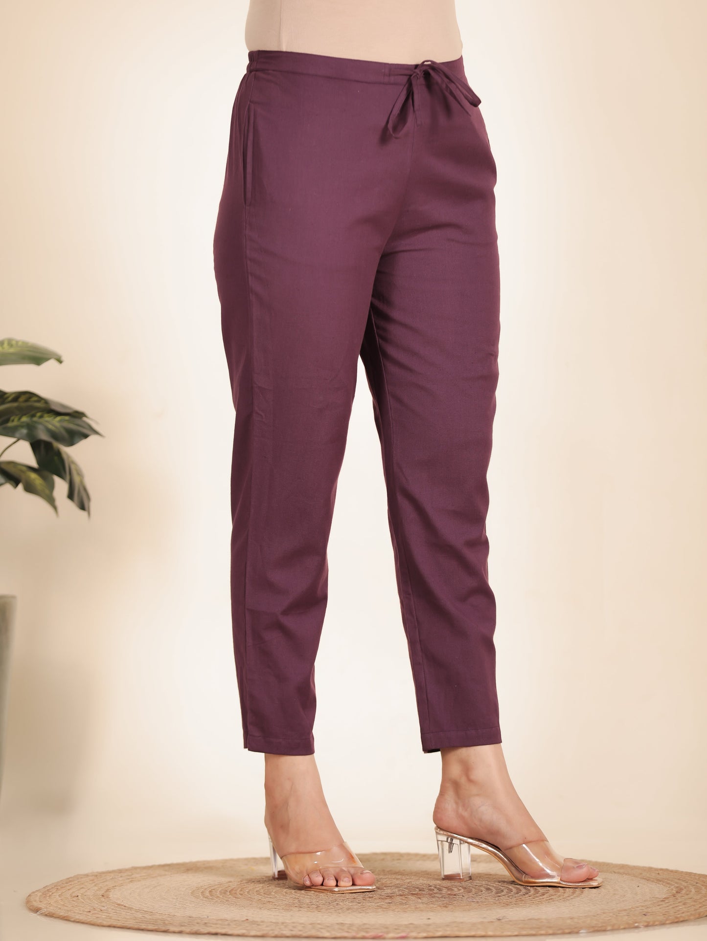 Linen Cotton Solid Pant