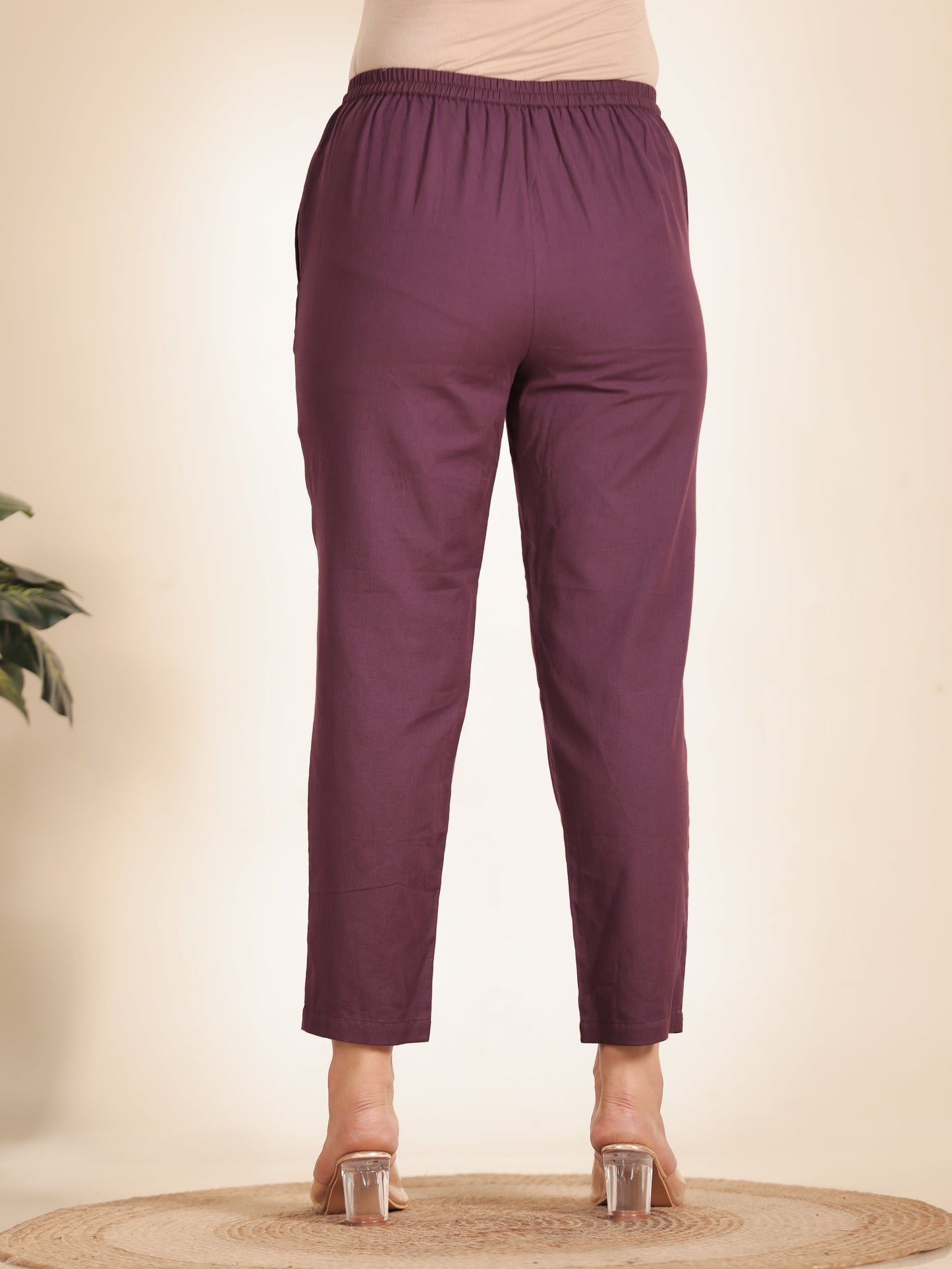 Linen Cotton Solid Pant