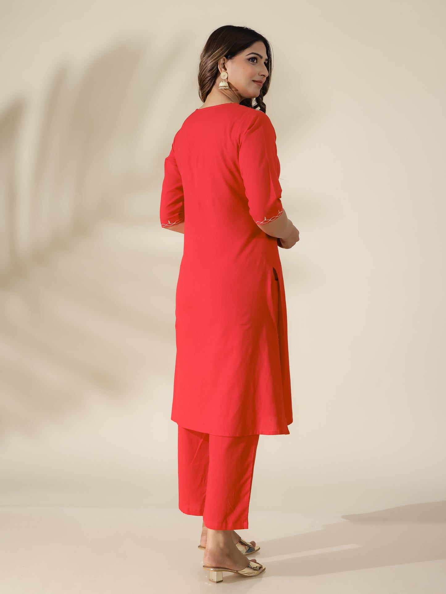 Linen Cotton Solid Kurta