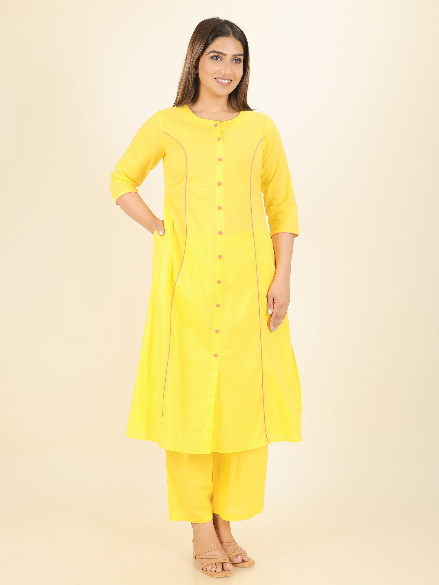 Soft Cotton Solid Kurta