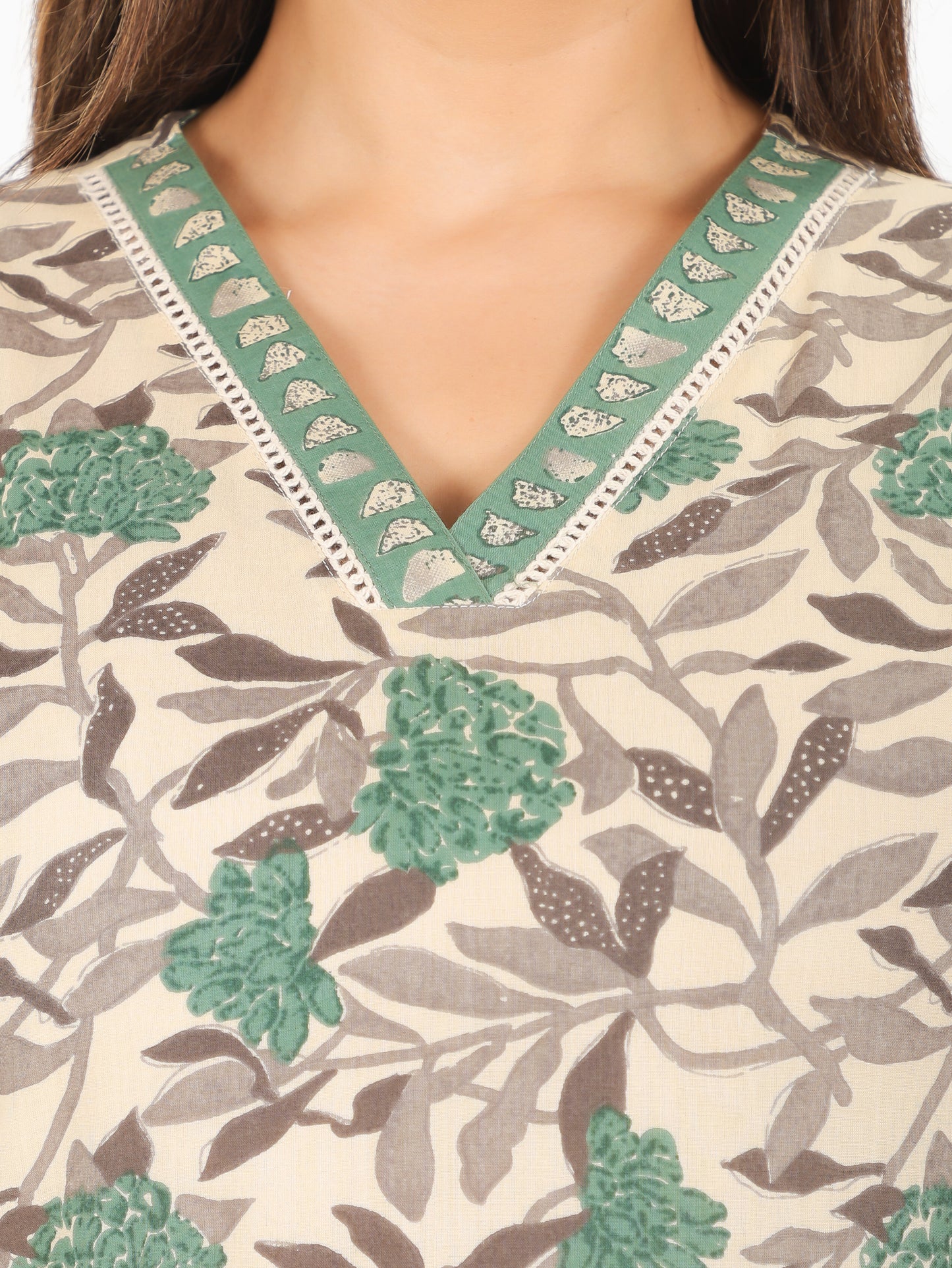 Soft Cotton Floral Kurta