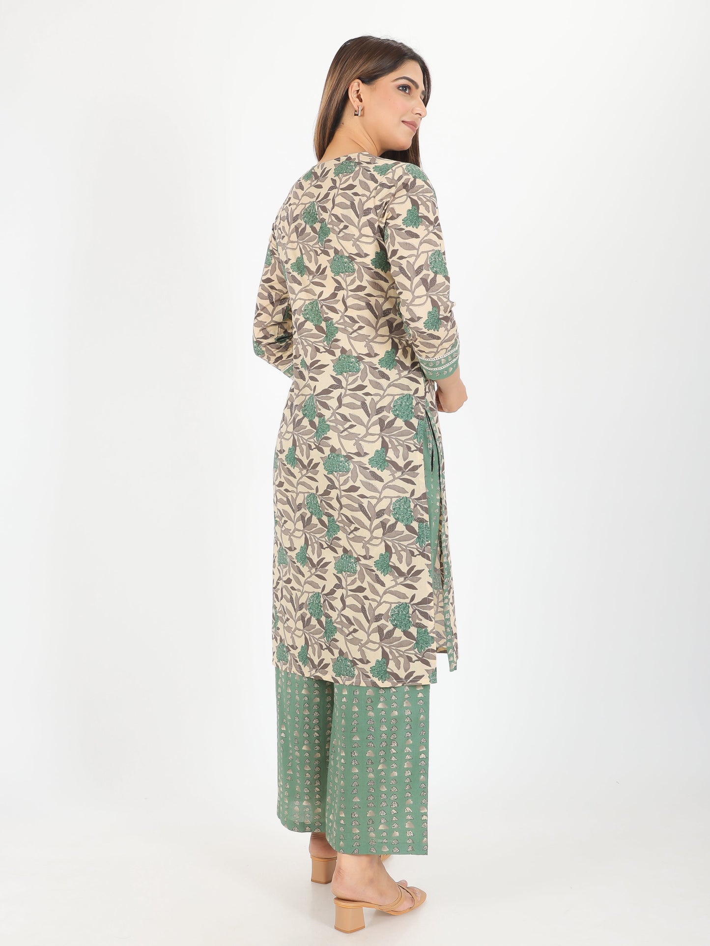 Soft Cotton Floral Kurta