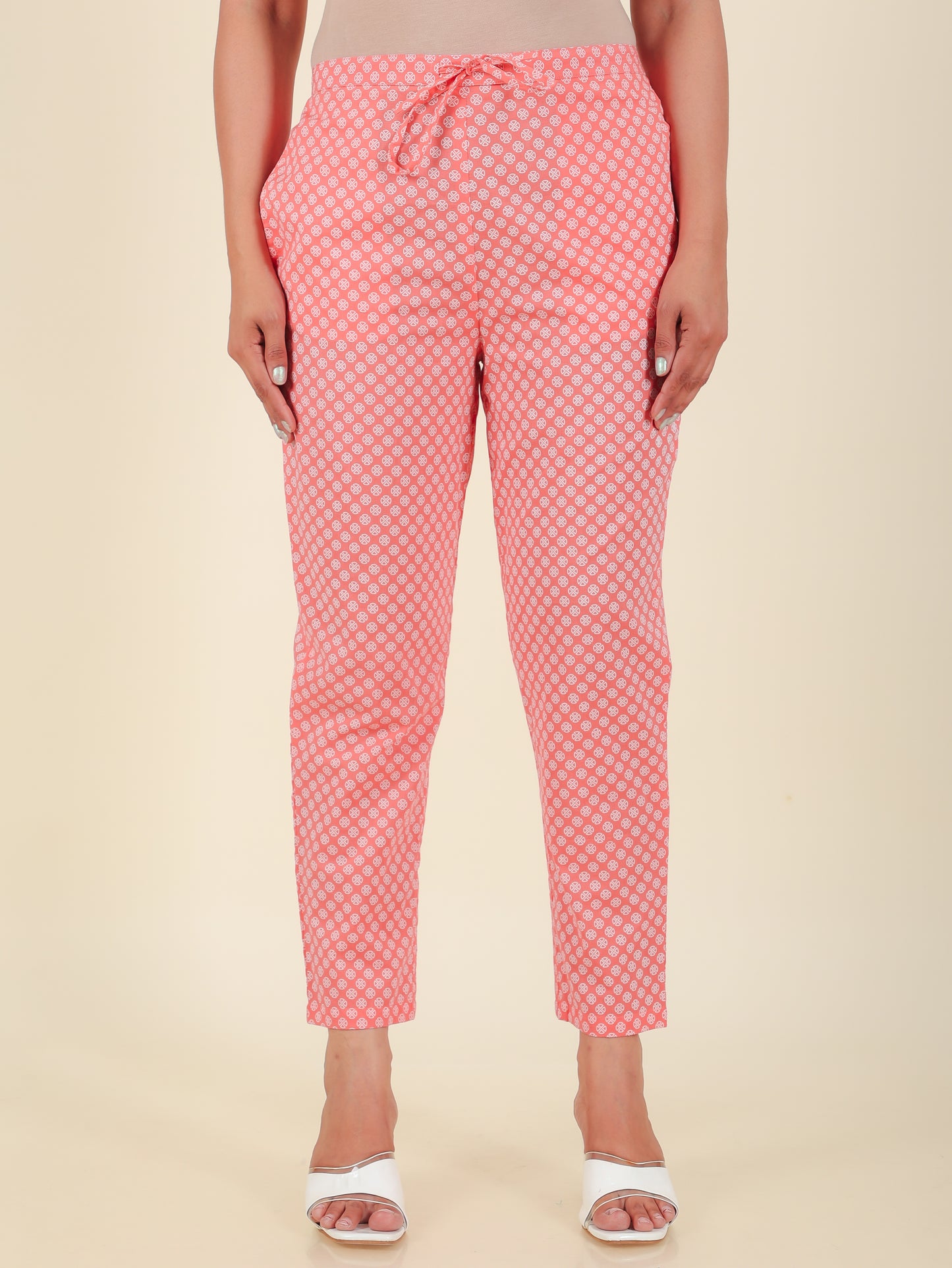 Soft Cotton Geometric Pant