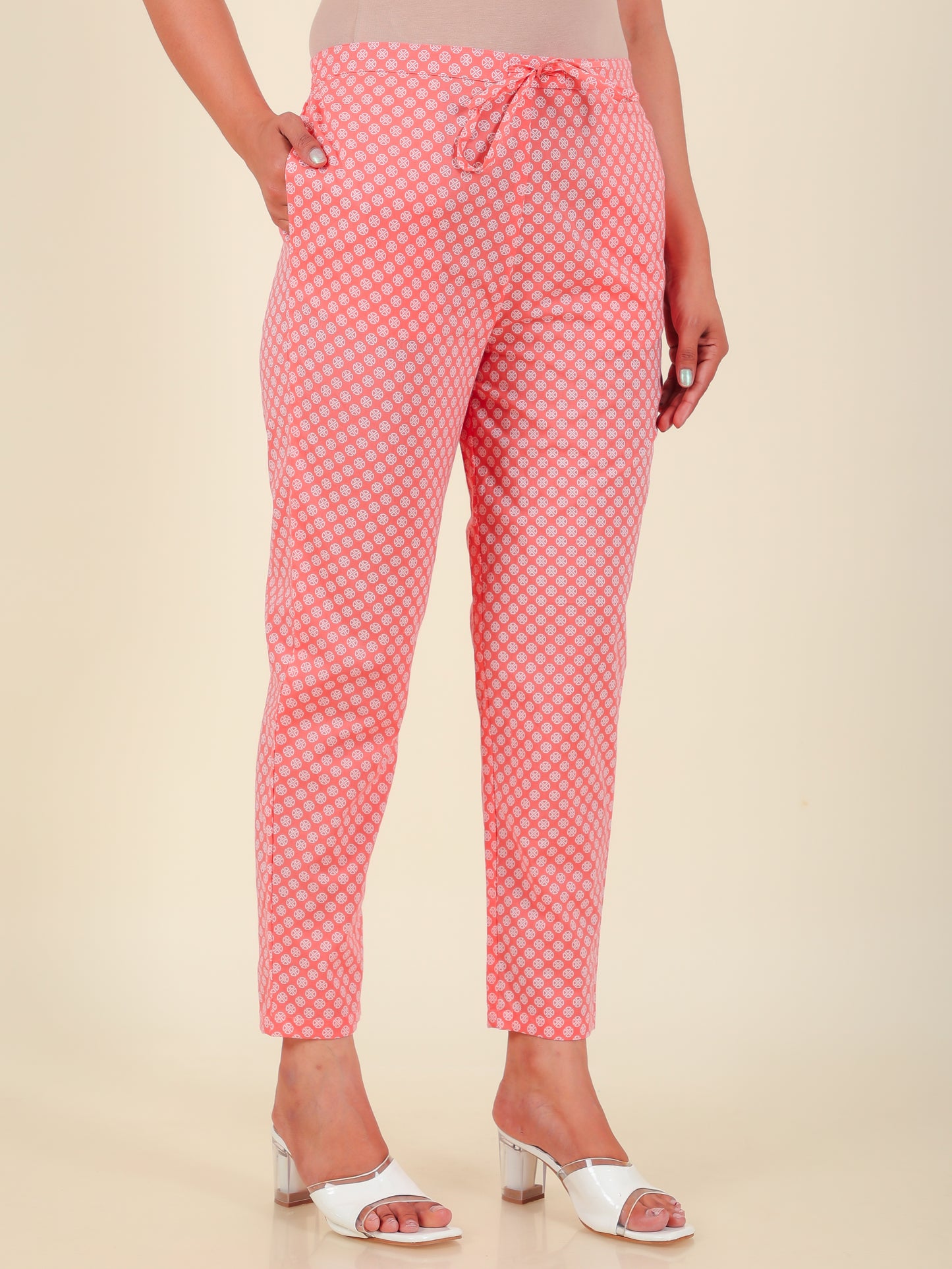 Soft Cotton Geometric Pant