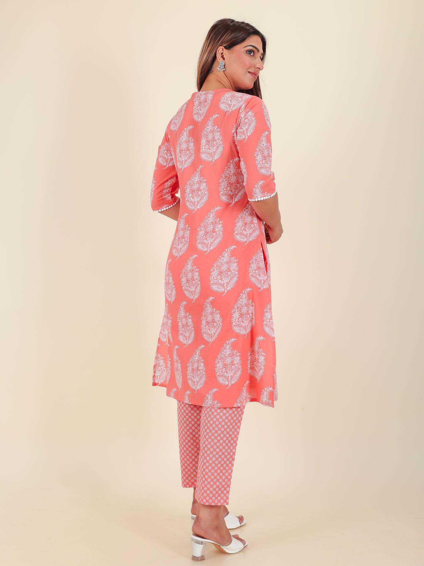 Soft Cotton Floral Kurta