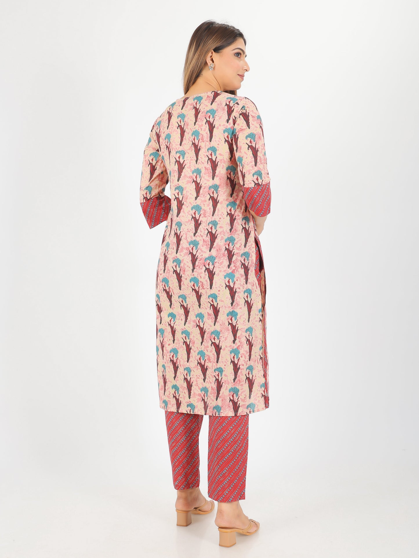 Soft Cotton Floral Kurta