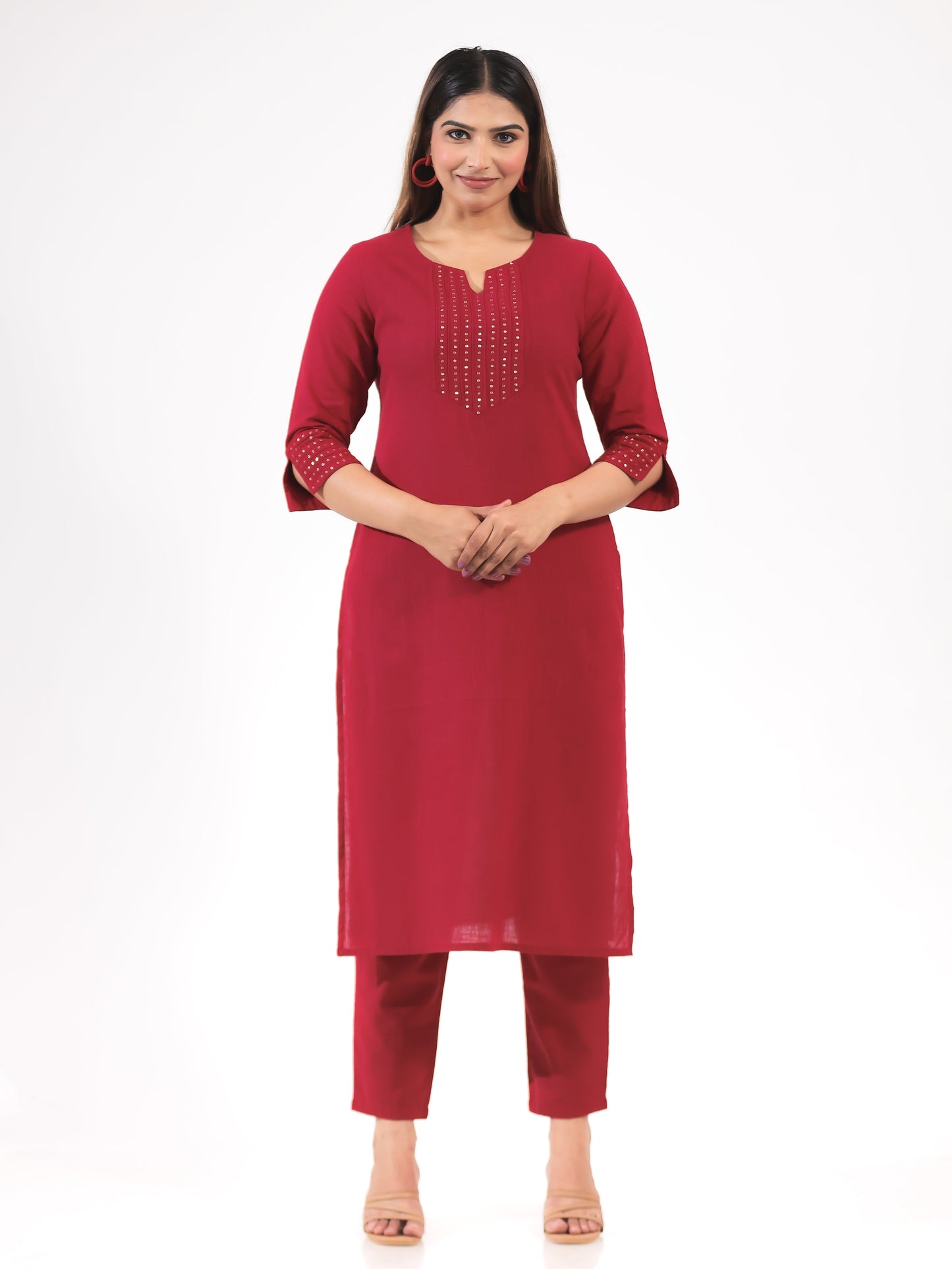 Khadi Cotton Solid Kurta