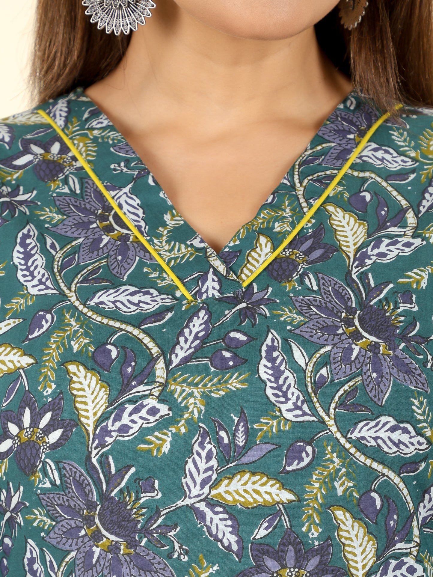 Soft Cotton Floral Kurta