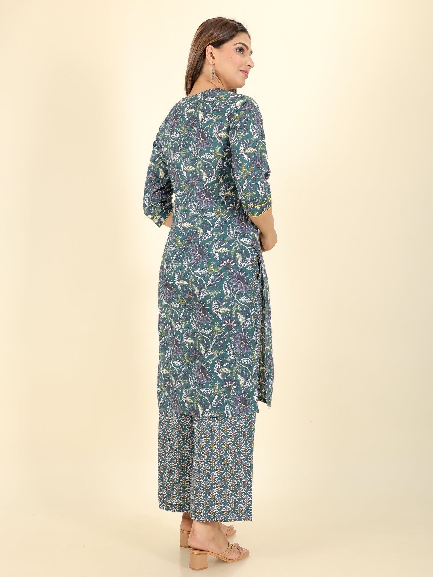 Soft Cotton Floral Kurta