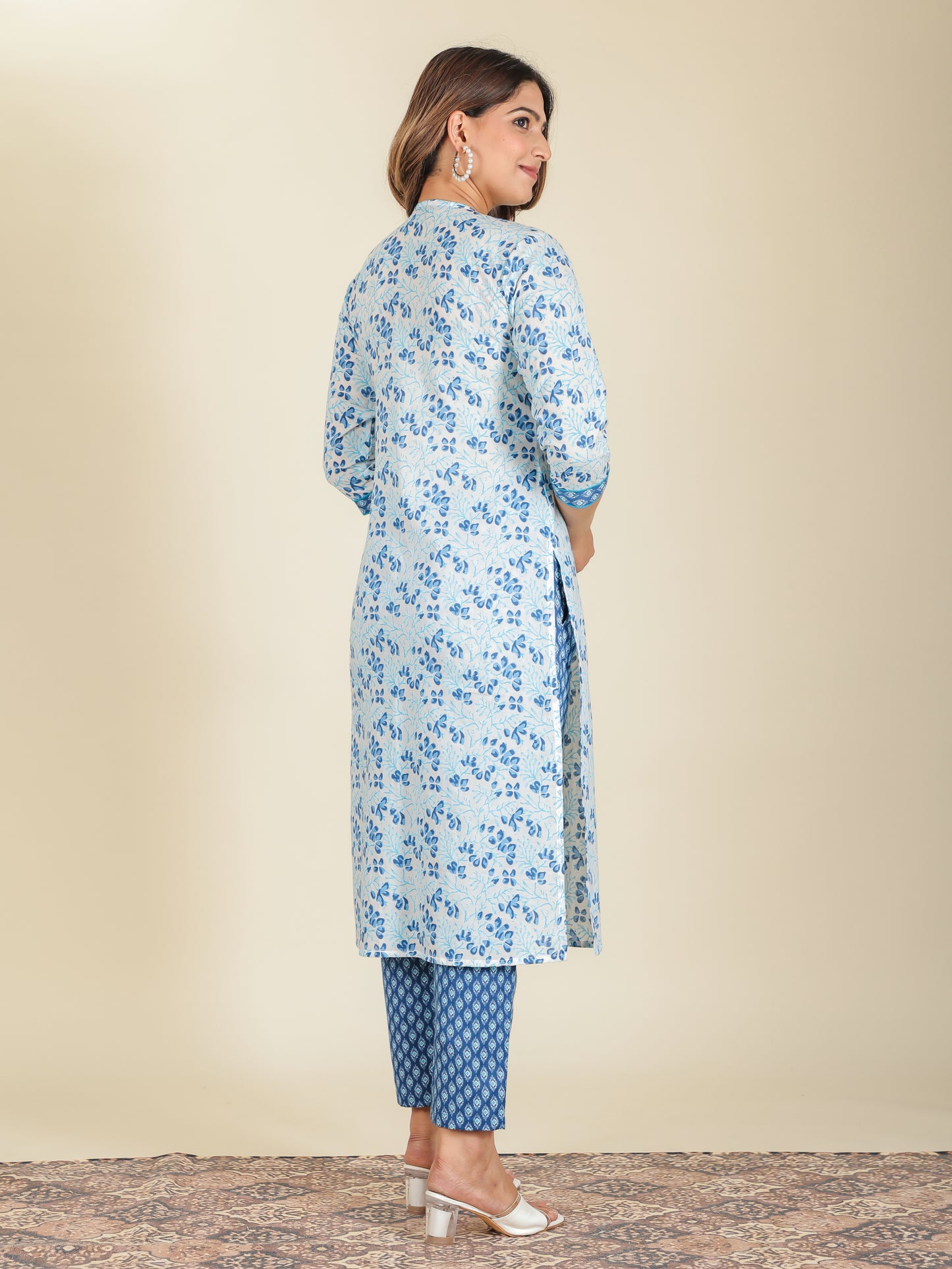 Soft Cotton Floral Kurta