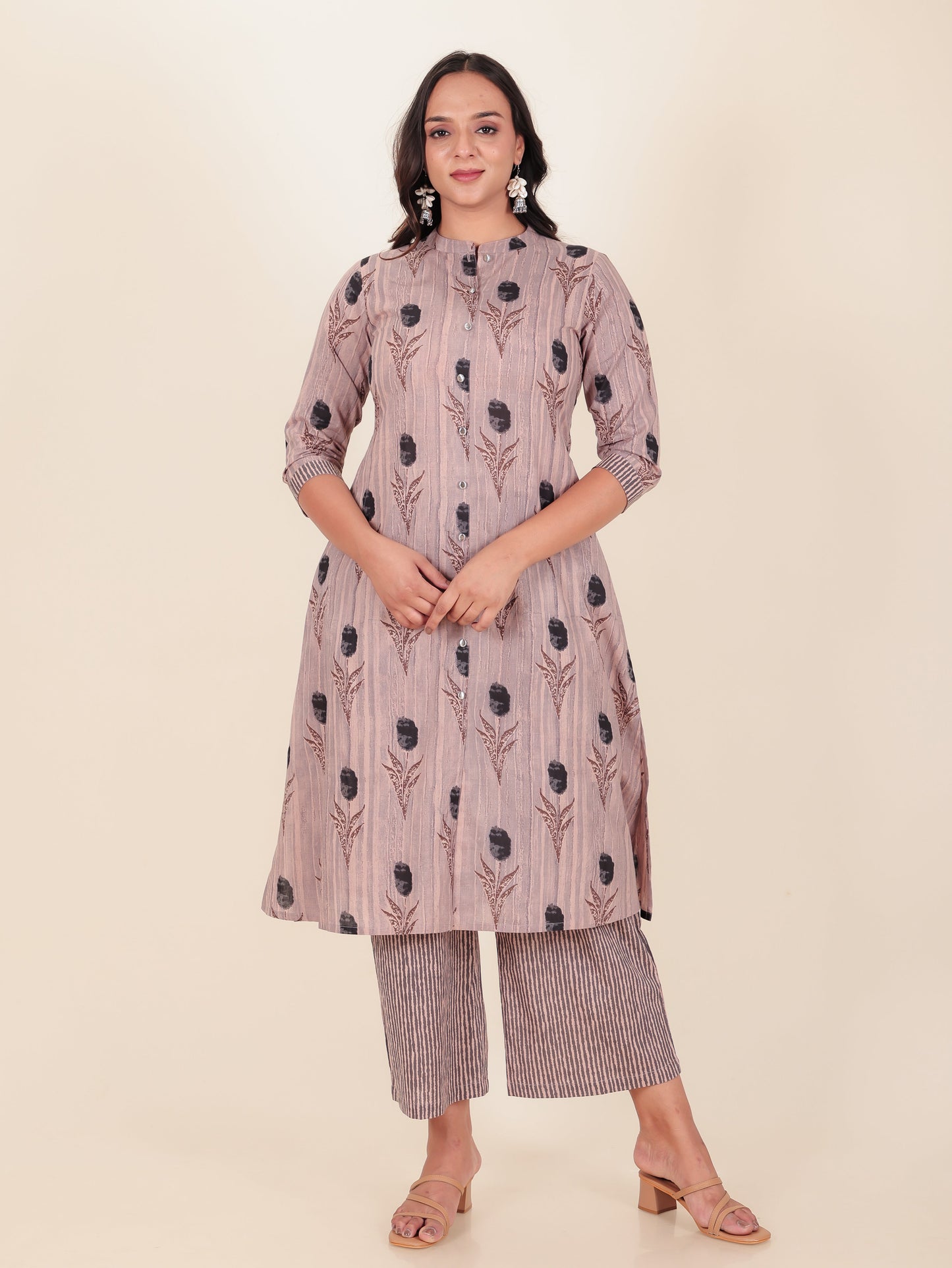 Soft Cotton Floral Kurta