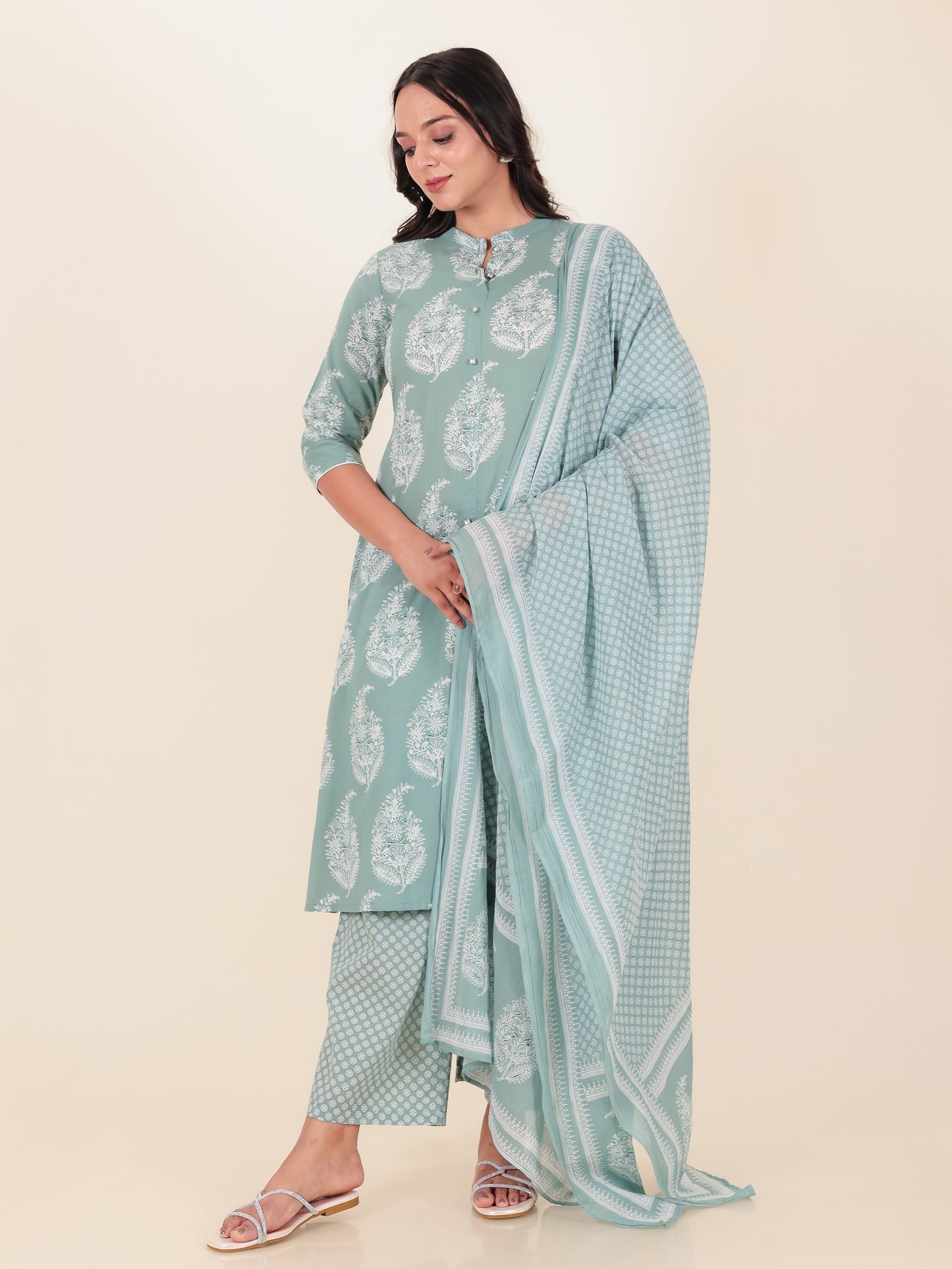 Soft Cotton Block Kurta