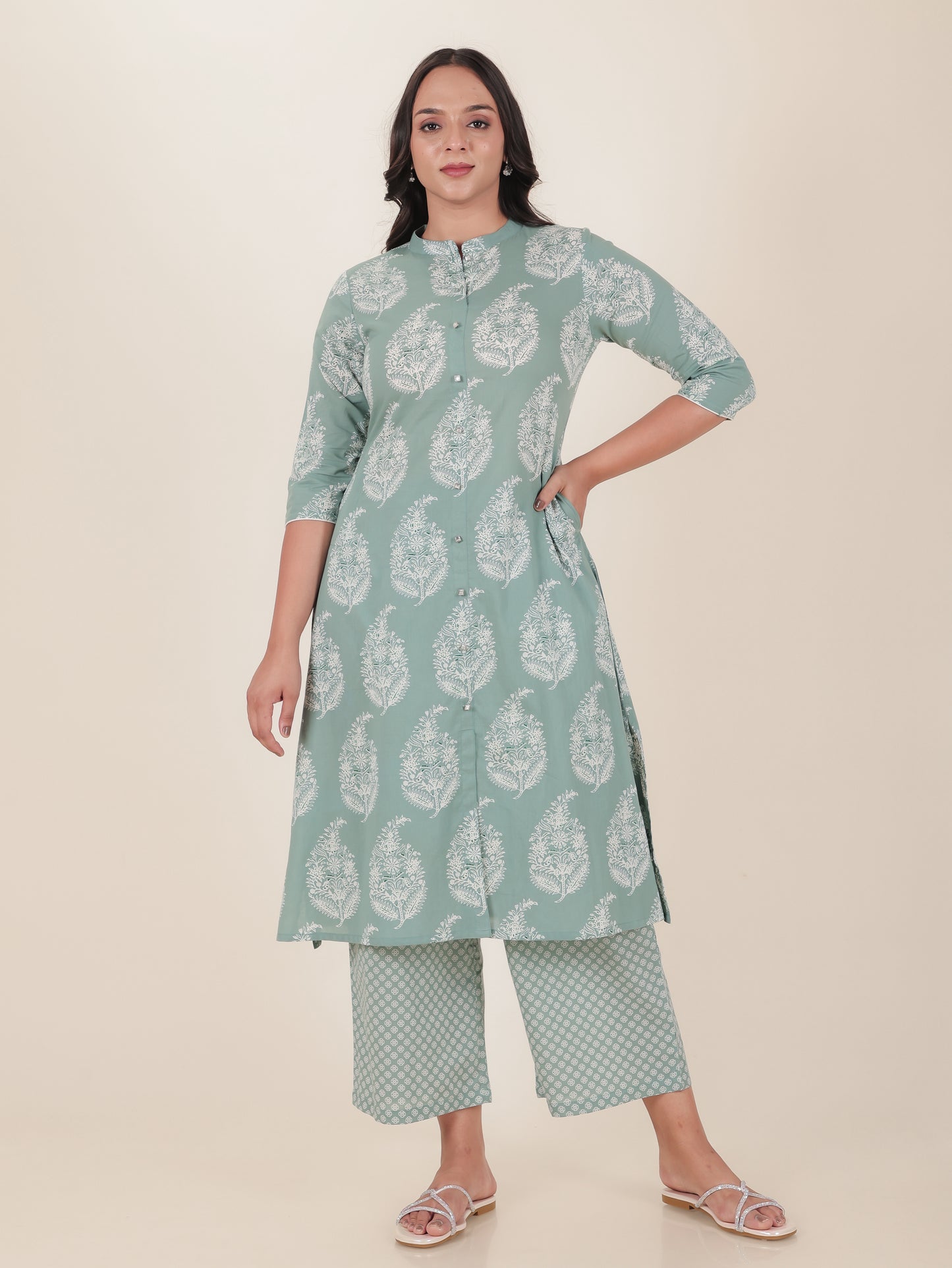 Soft Cotton Block Kurta