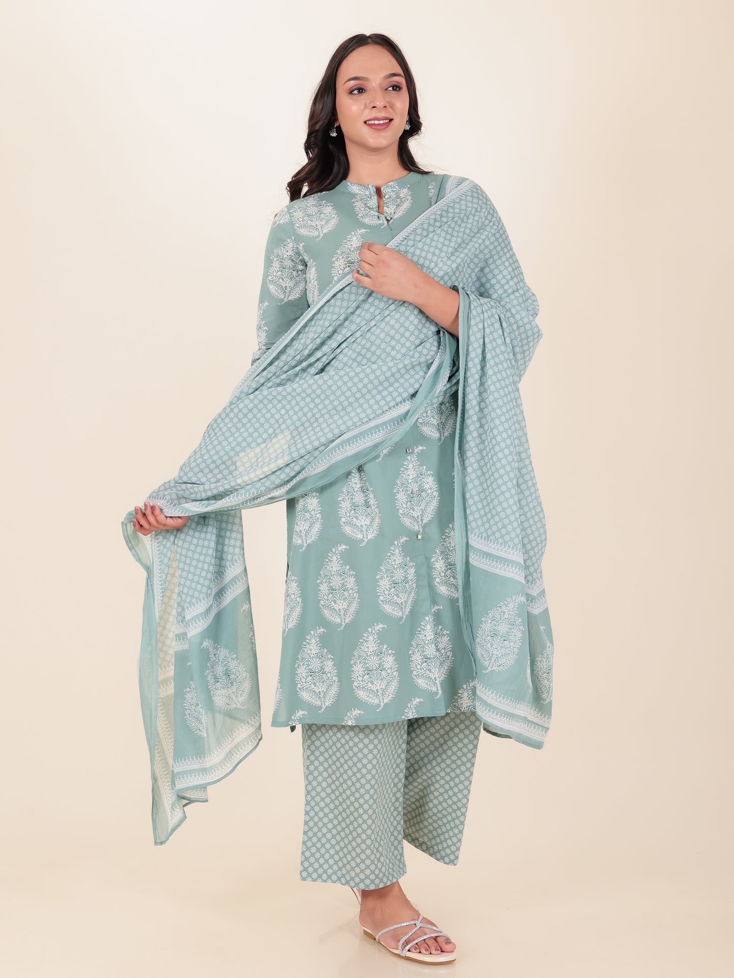 Soft Cotton Block Kurta