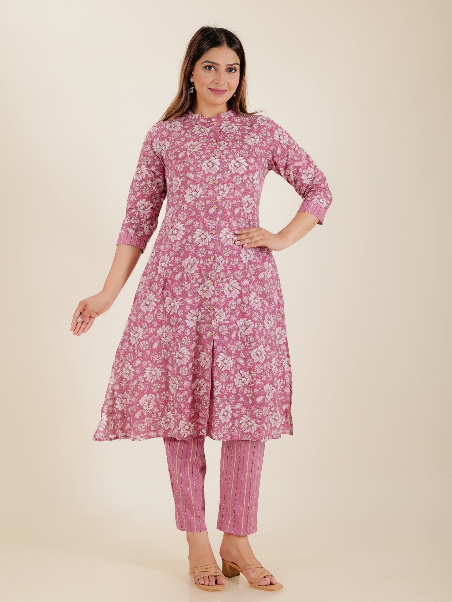 Soft Cotton Floral Kurta