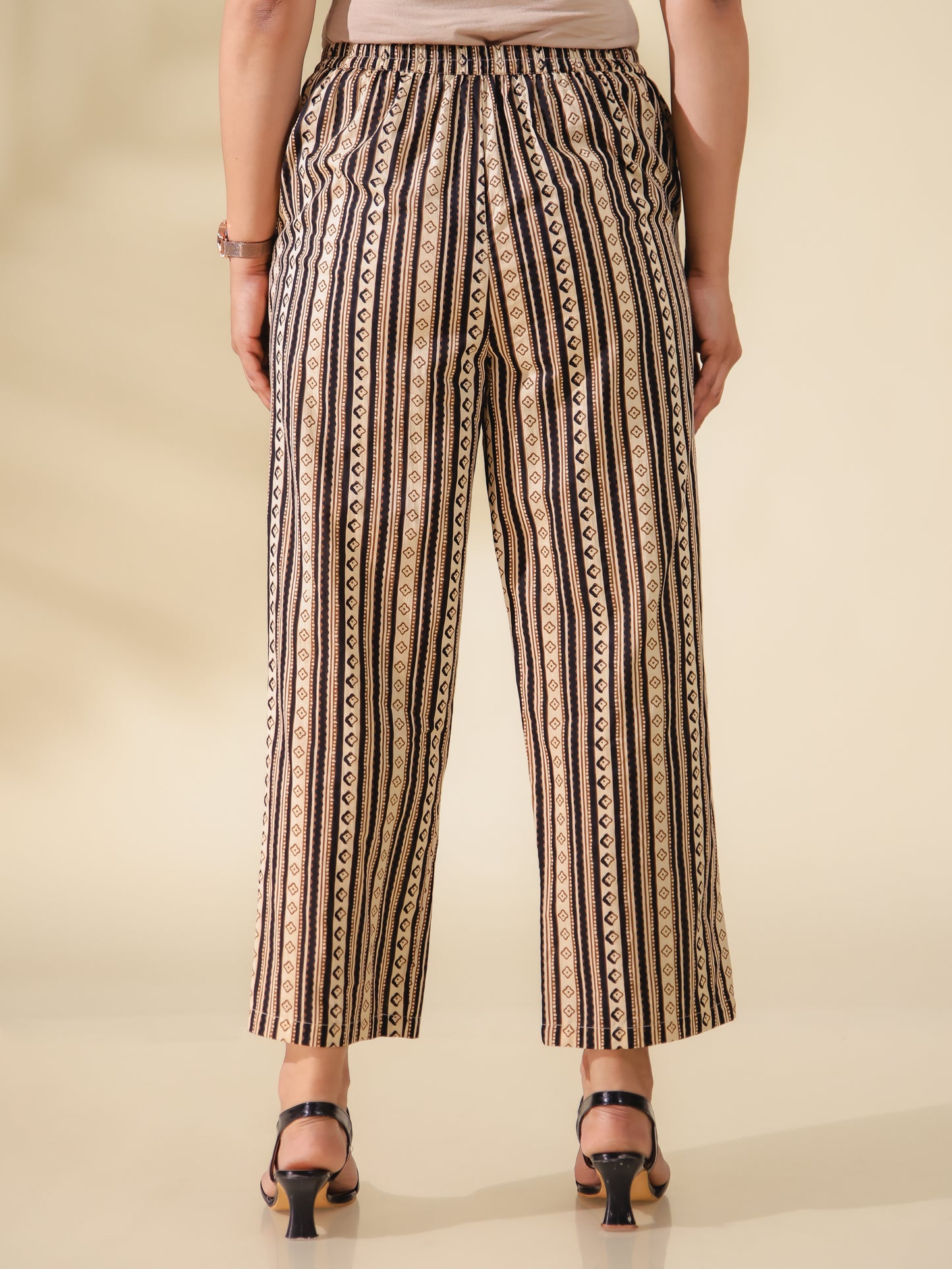 Soft Cotton Striped Pant