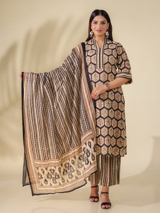 Voile Cotton Striped Dupatta