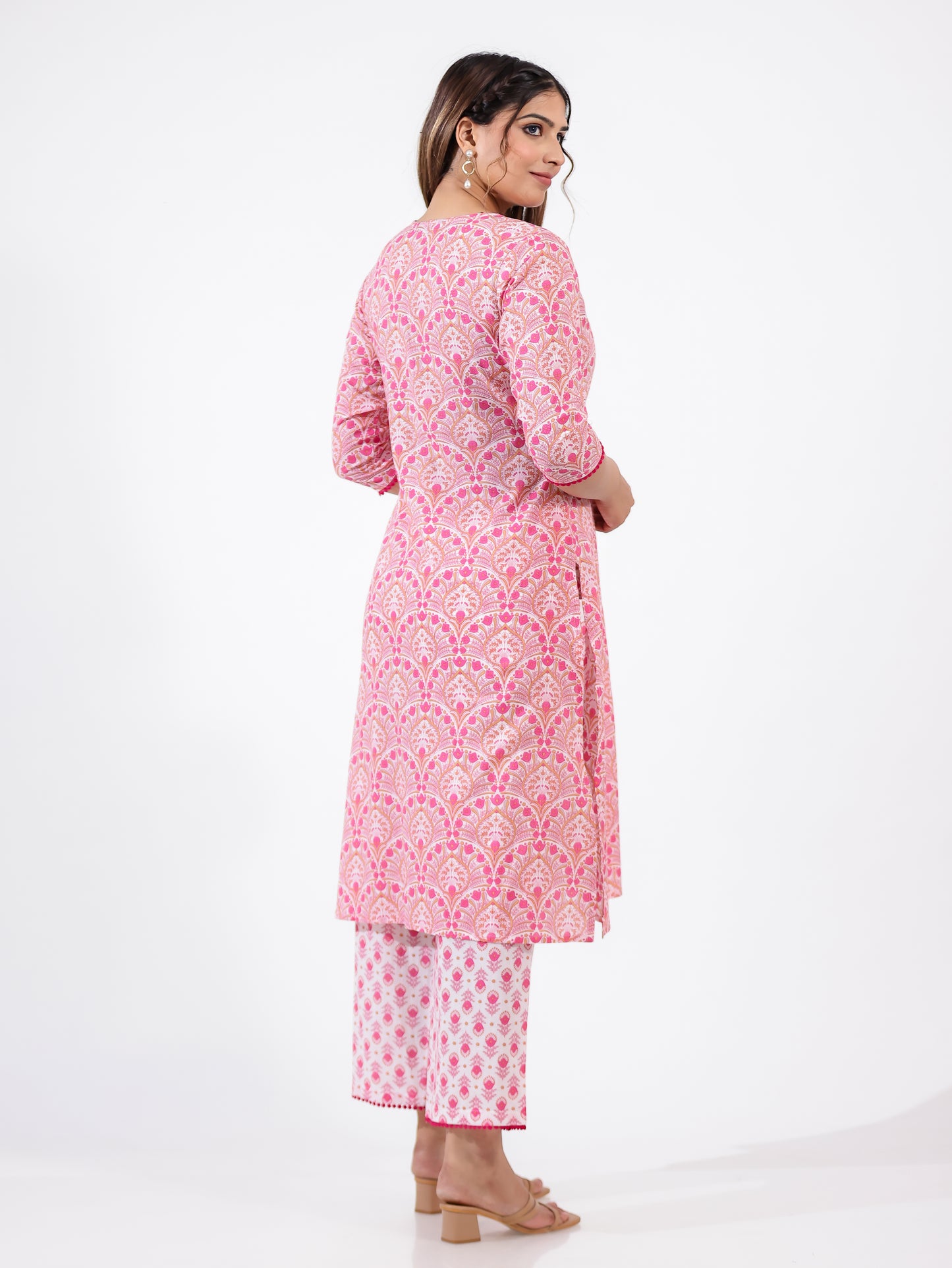 Soft Cotton Floral Kurta