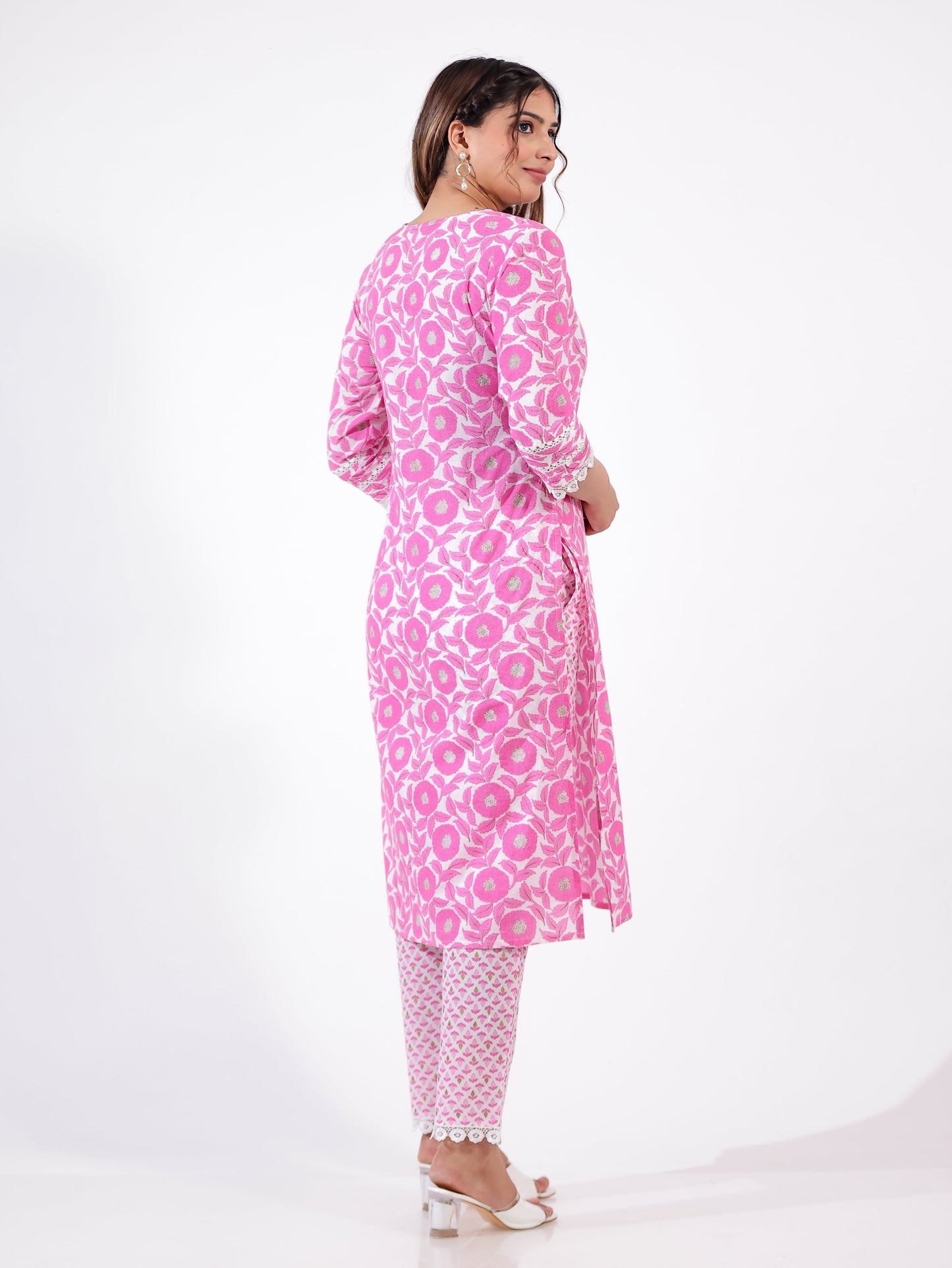 Soft Cotton Floral Kurta