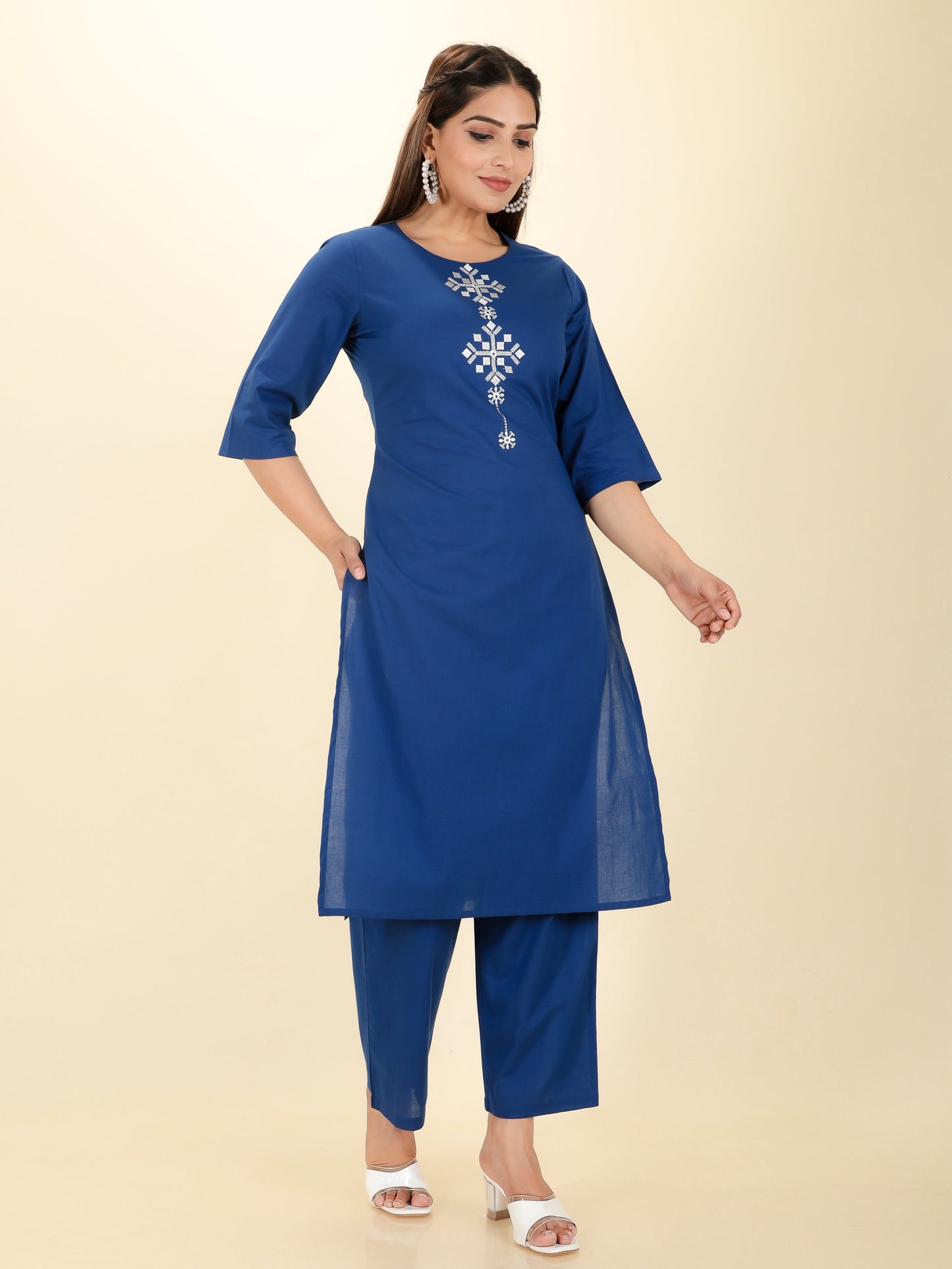 Soft Cotton Solid Kurta