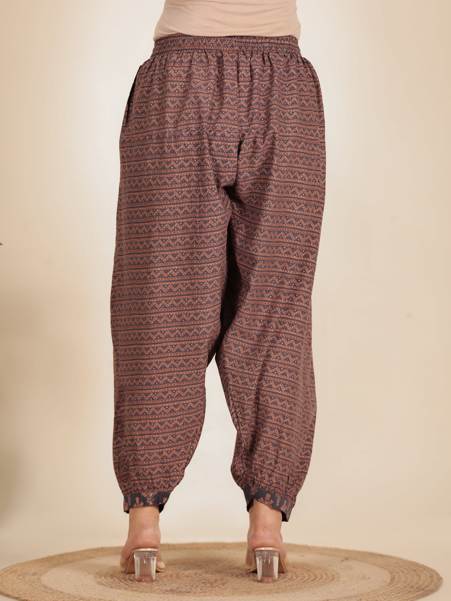 Soft Cotton Floral Straight Grey Kurta
