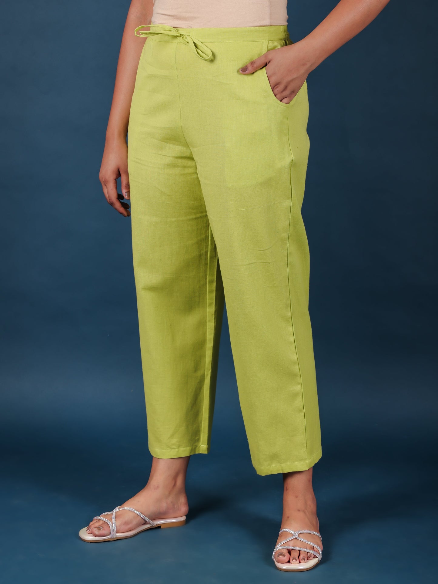 Linen Cotton Solid Pant