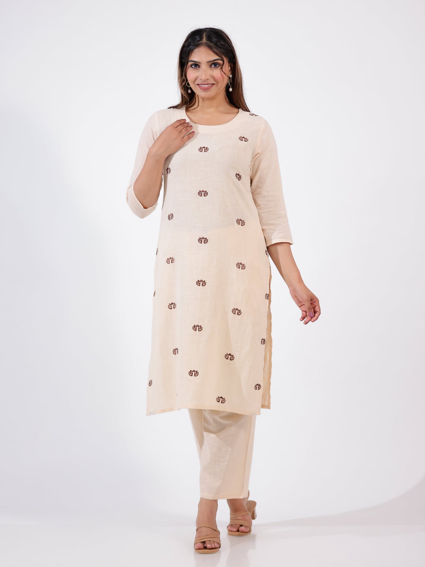 Khadi Cotton Solid Kurta