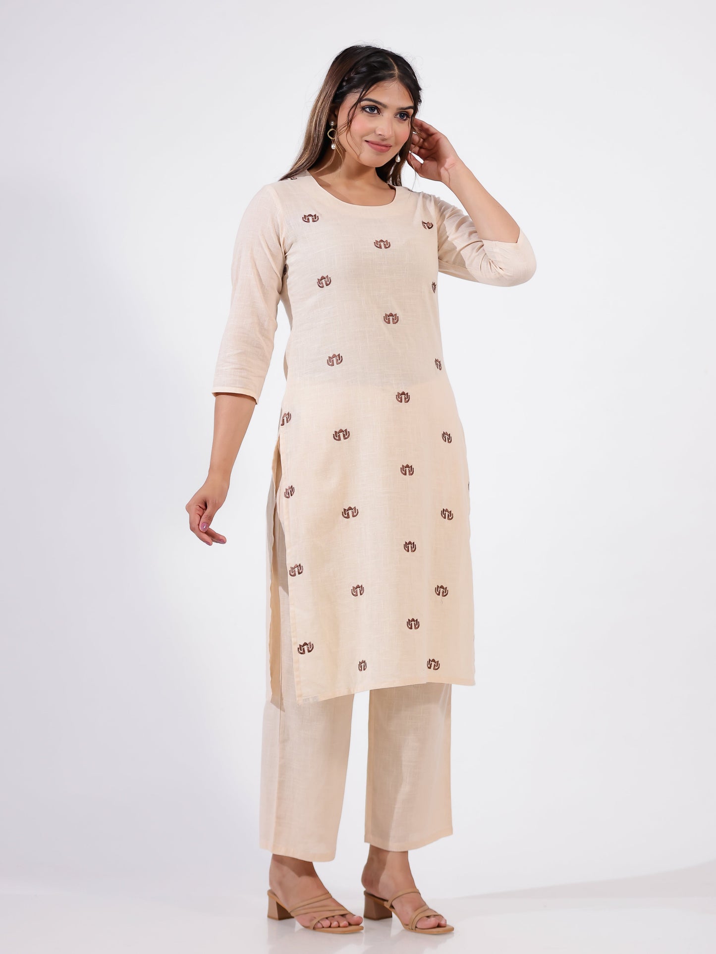 Khadi Cotton Solid Kurta