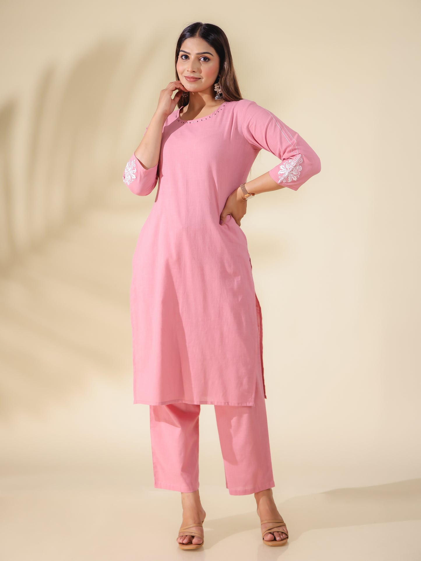 Khadi Cotton Solid Kurta