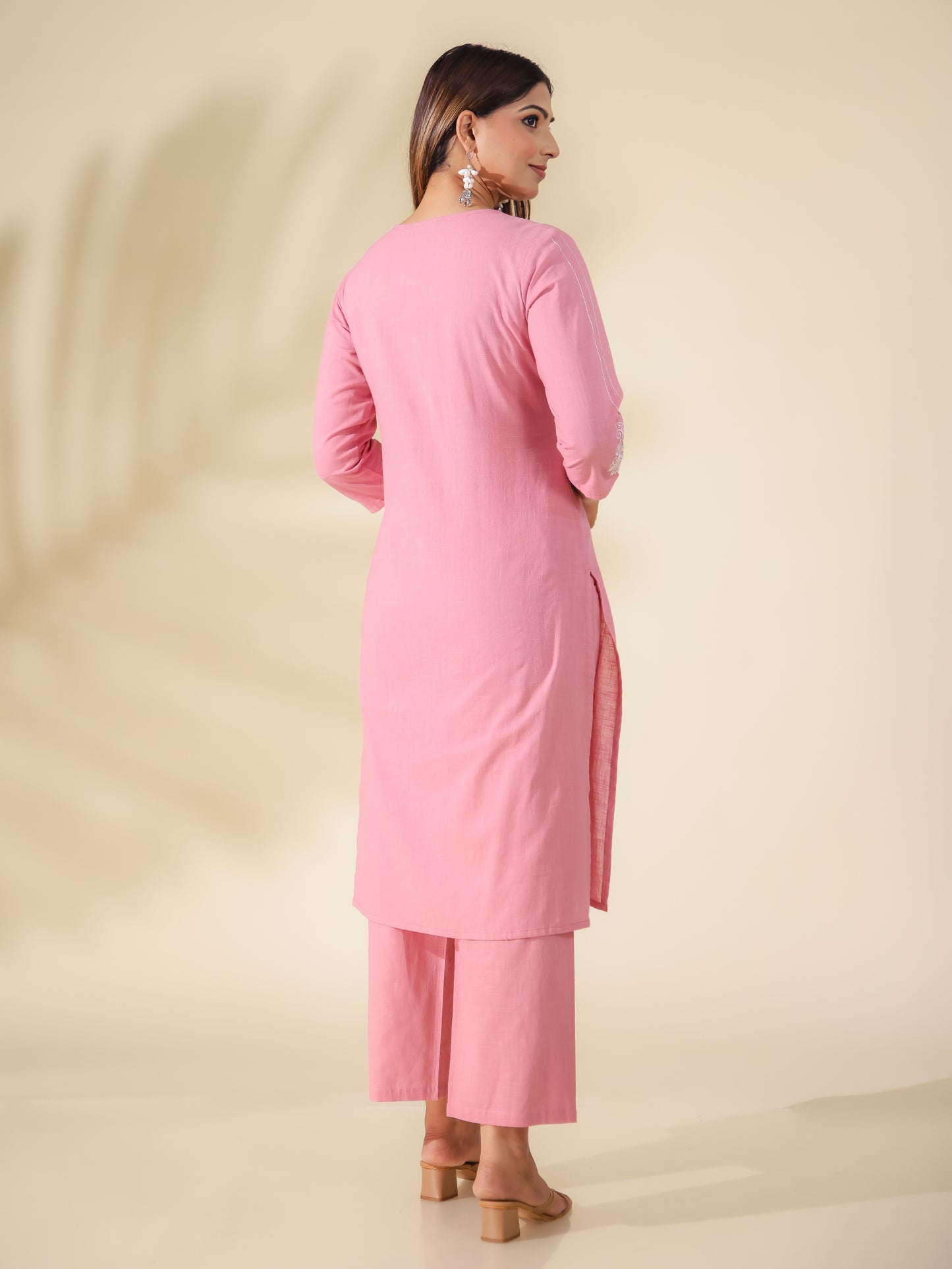 Khadi Cotton Solid Kurta