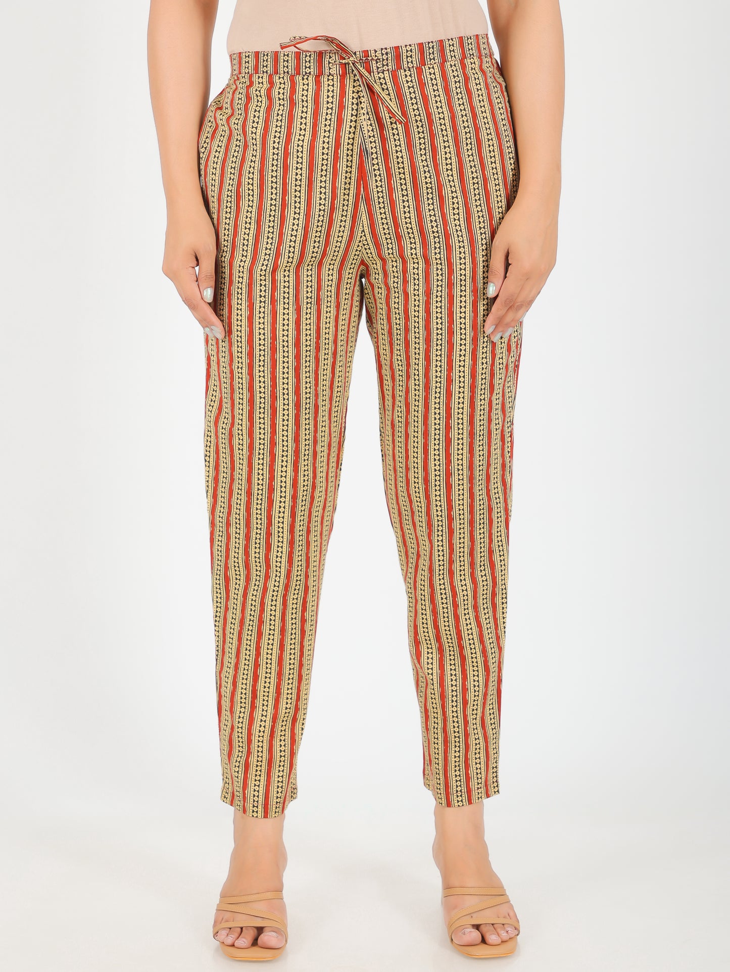 Soft Cotton Striped Pant