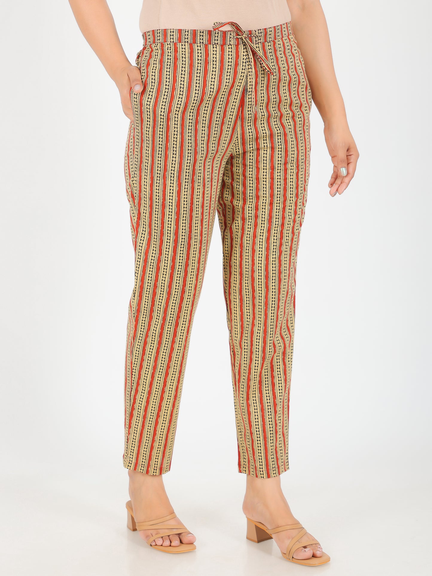 Soft Cotton Striped Pant