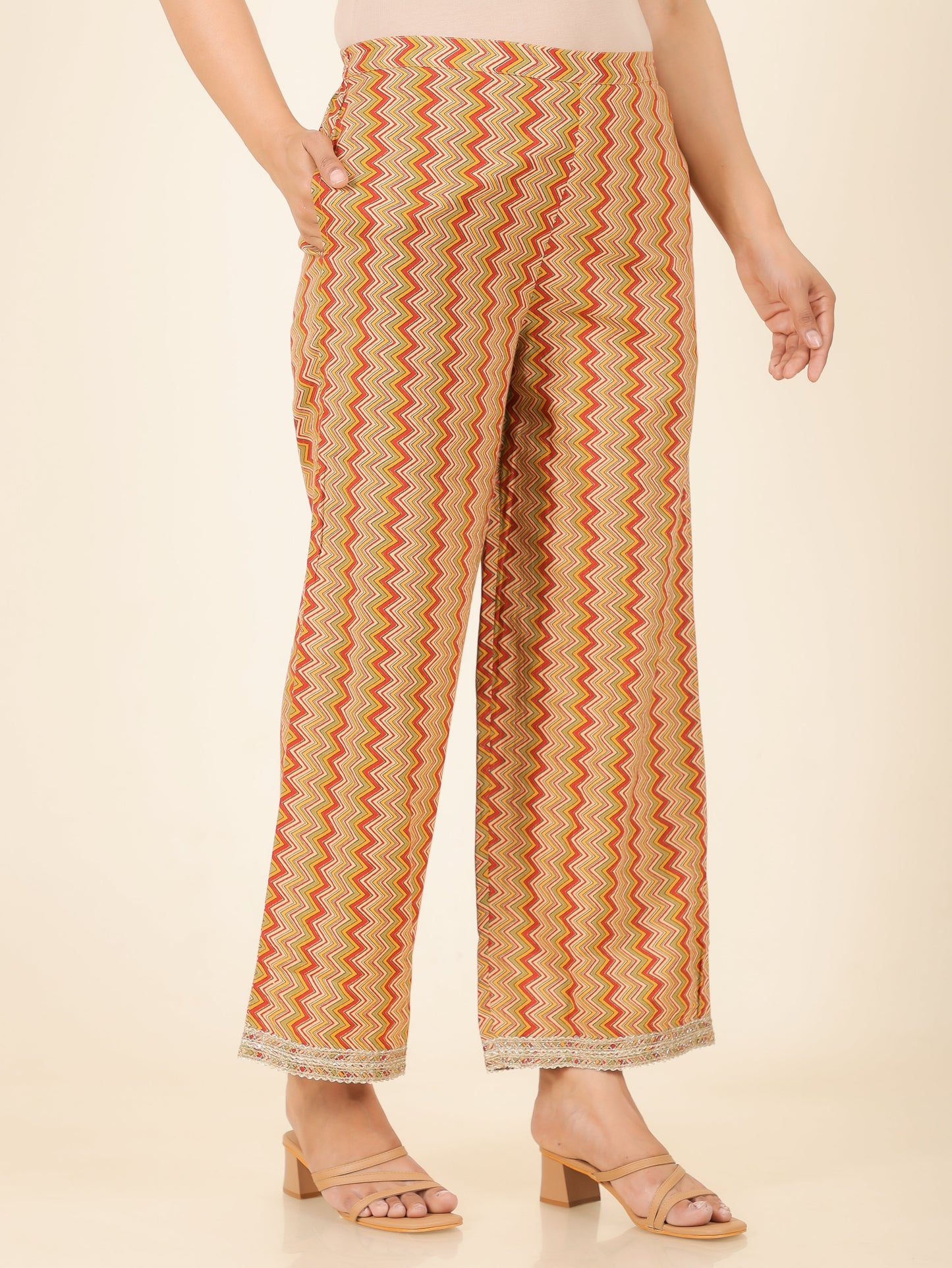 Embroidered Soft Cotton Floral Anarkali Yellow Kurta