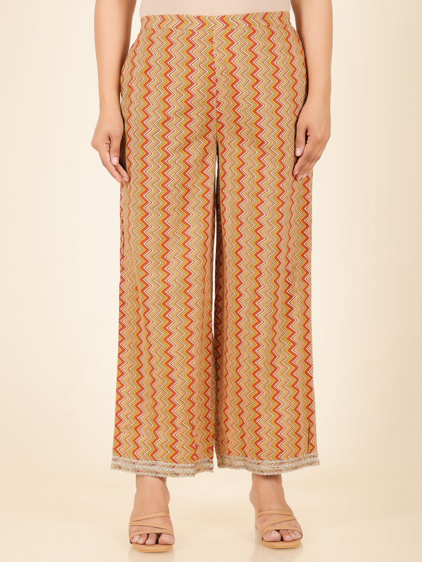 Embroidered Soft Cotton Floral Anarkali Yellow Kurta