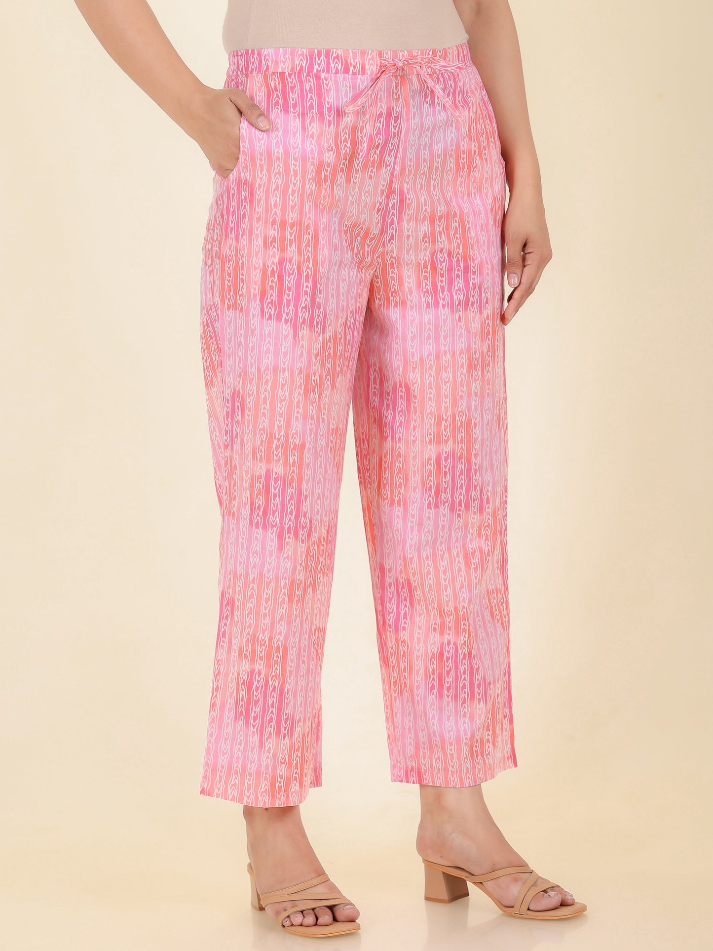 Soft Cotton Striped Pant