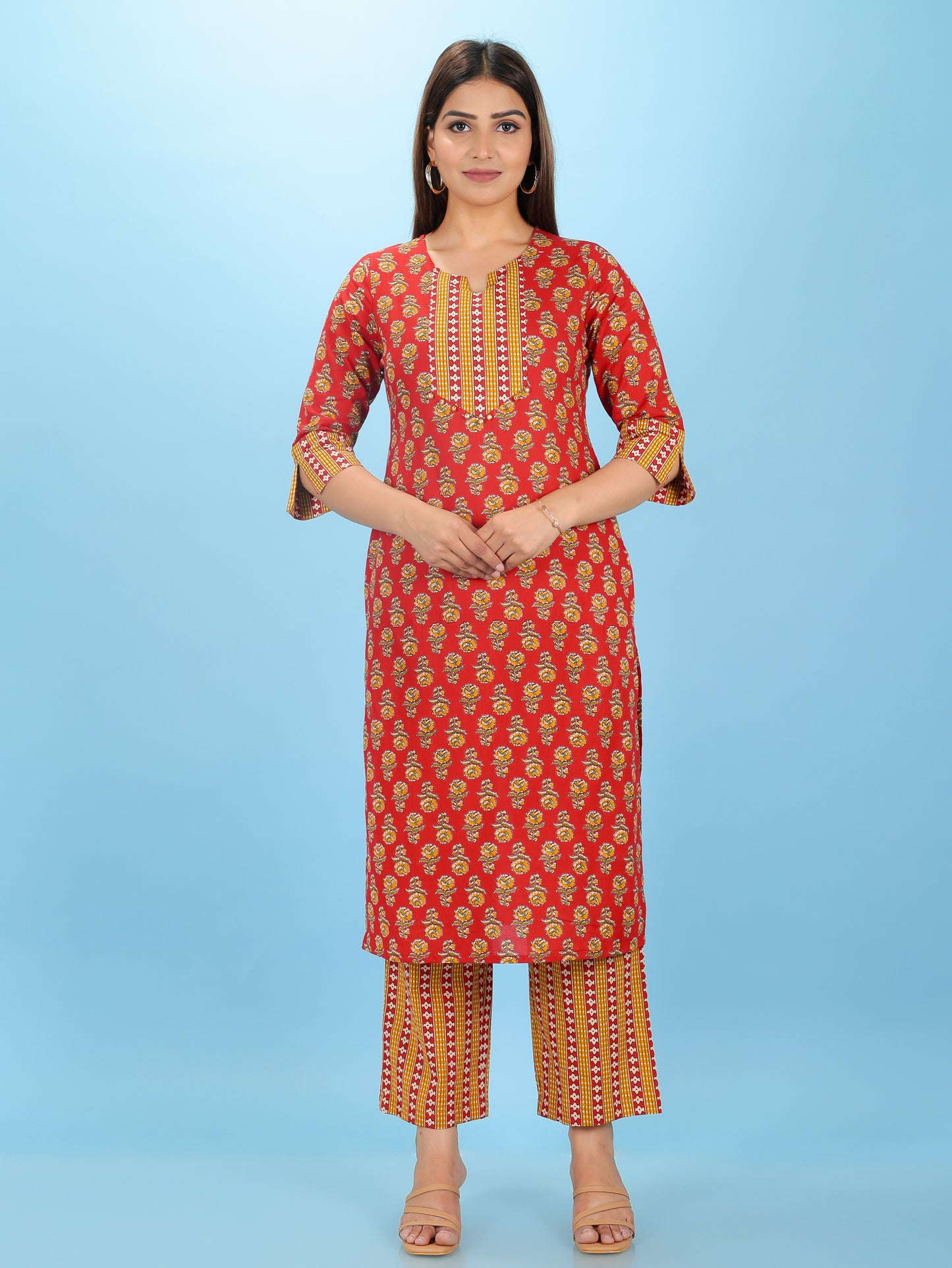 Soft Cotton Block Kurta