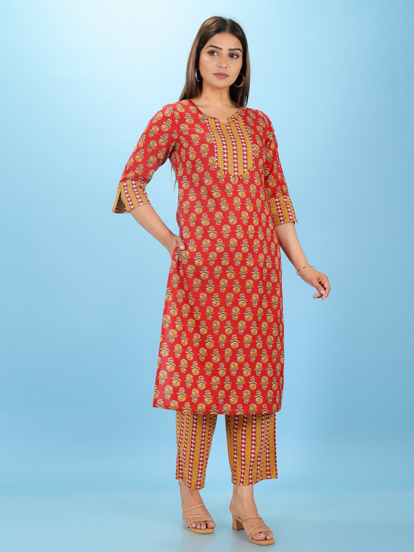 Soft Cotton Block Kurta