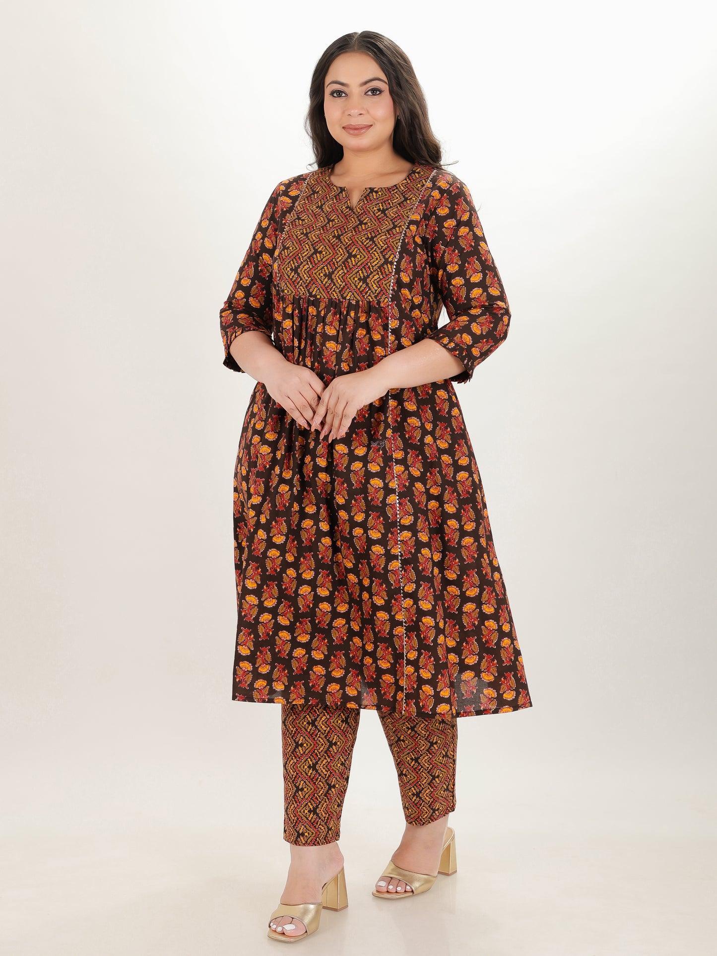 Soft Cotton Block Kurta