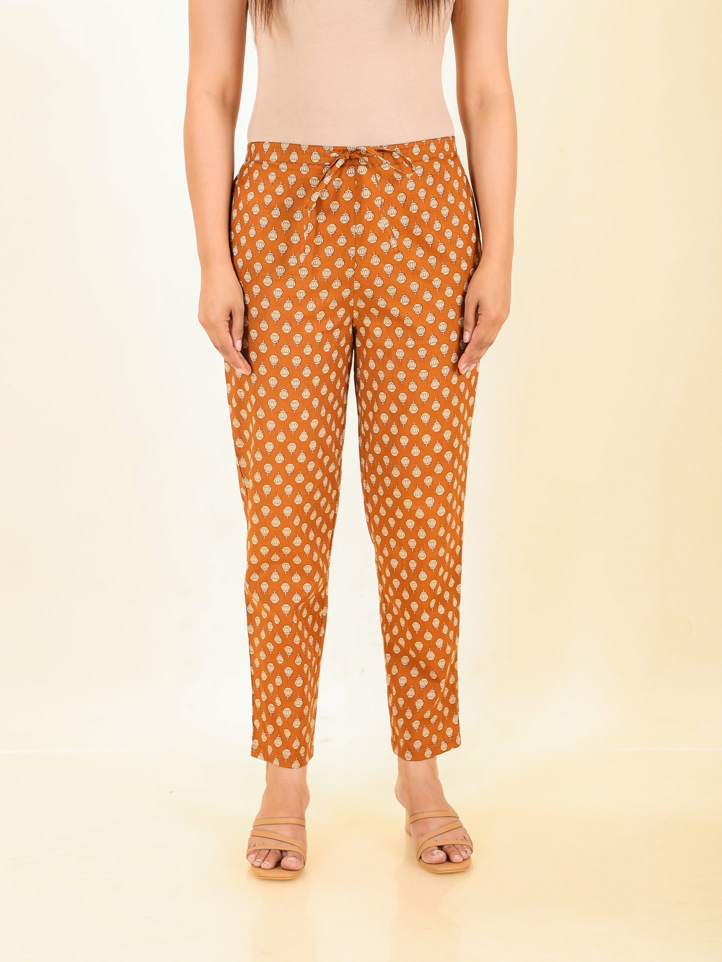 Soft Cotton Block Pant