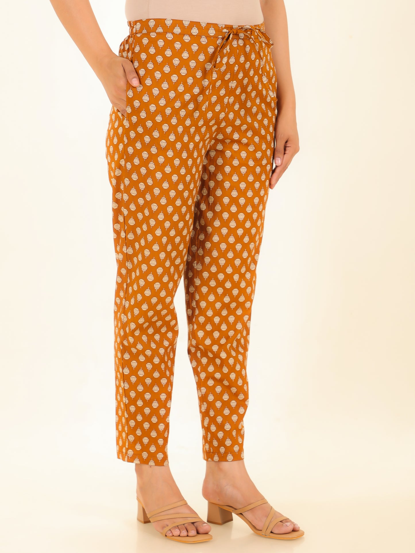 Soft Cotton Block Pant