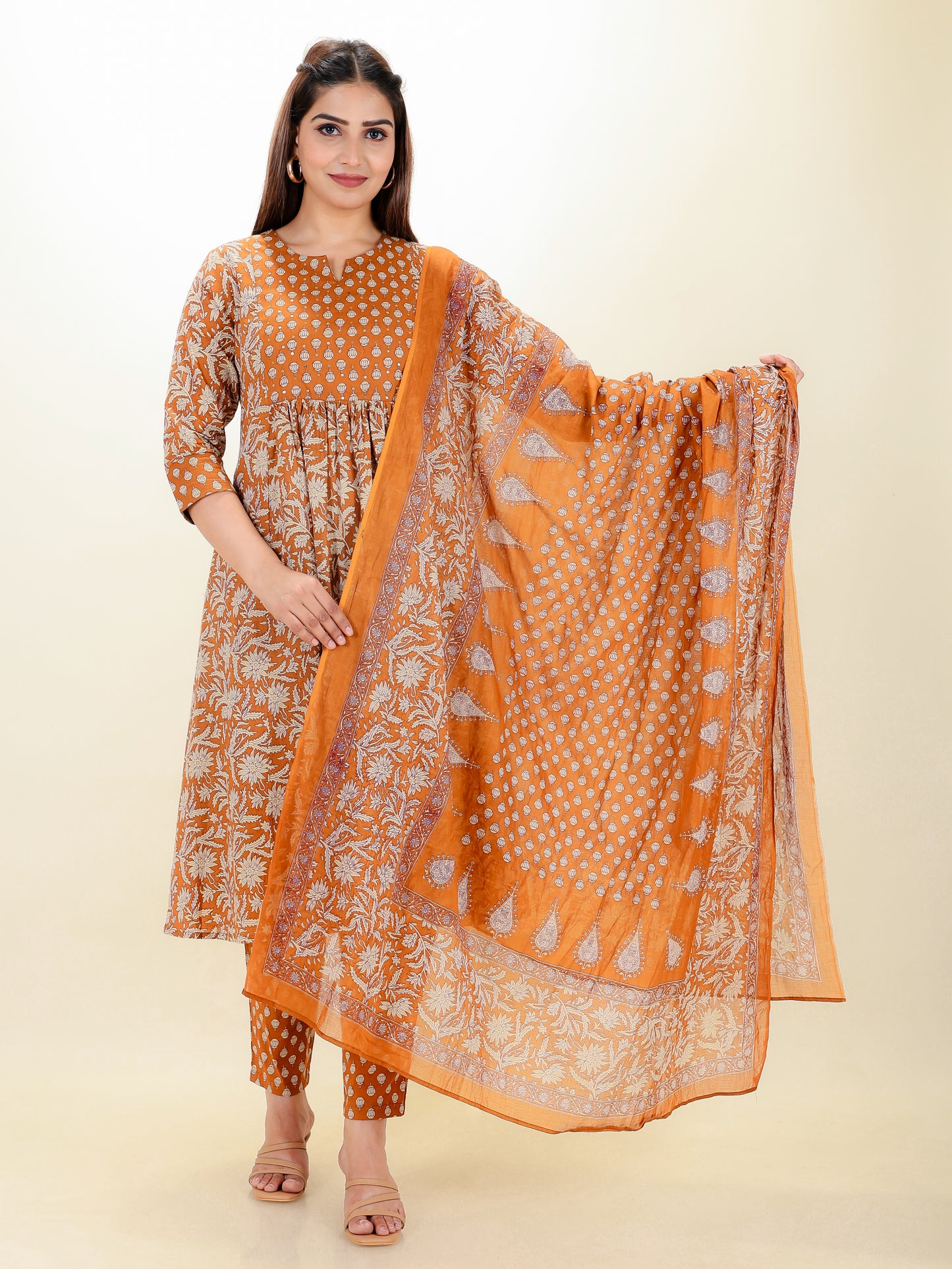 Voile Cotton Block Dupatta