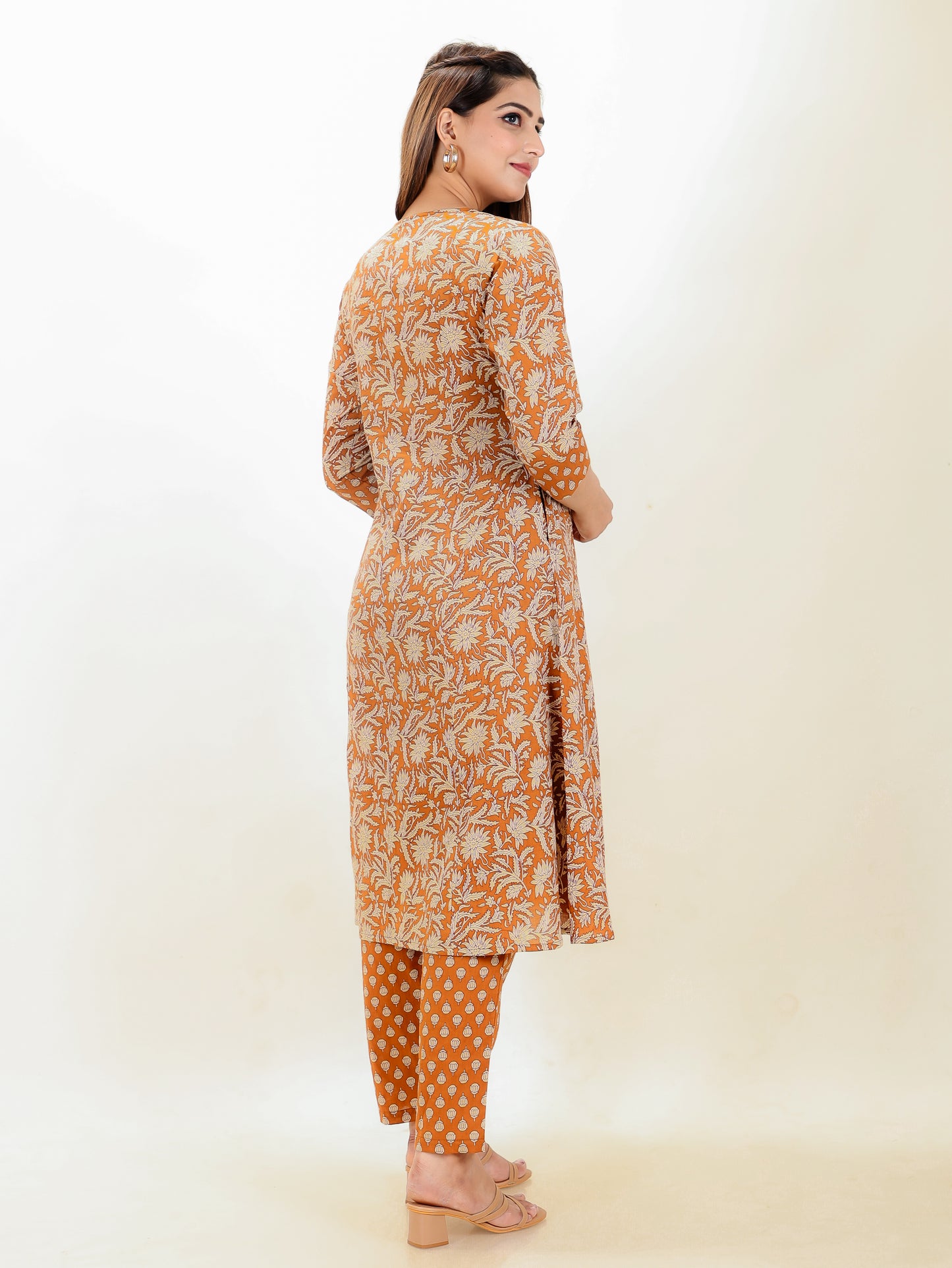 Soft Cotton Floral Kurta